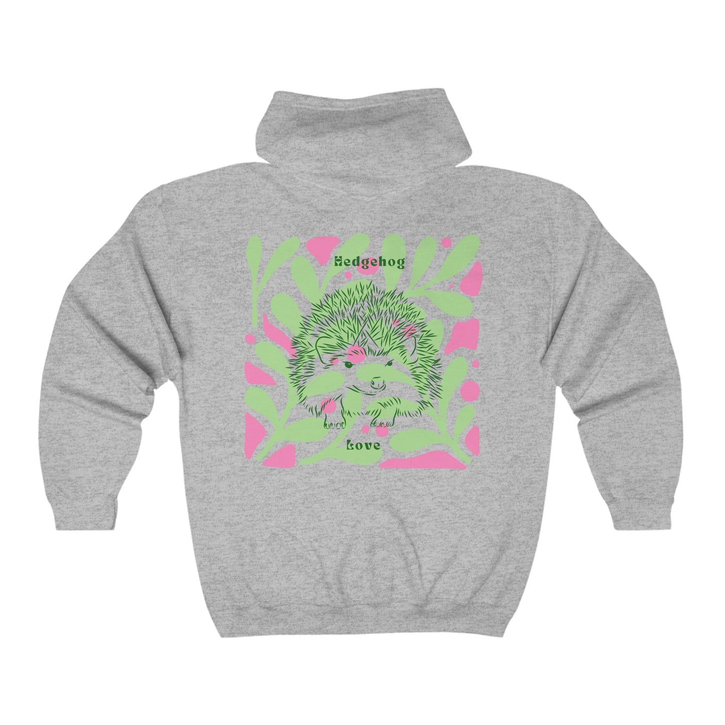 Hedgehog Love Unisex Heavy Blend™ Full Zip Hooded Sweatshirt EU