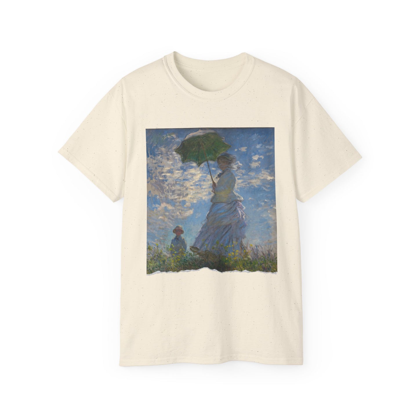 Ripped Claude Monet Madame Monet and Her Son or The Stroll 1875 Ultra Cotton Tee