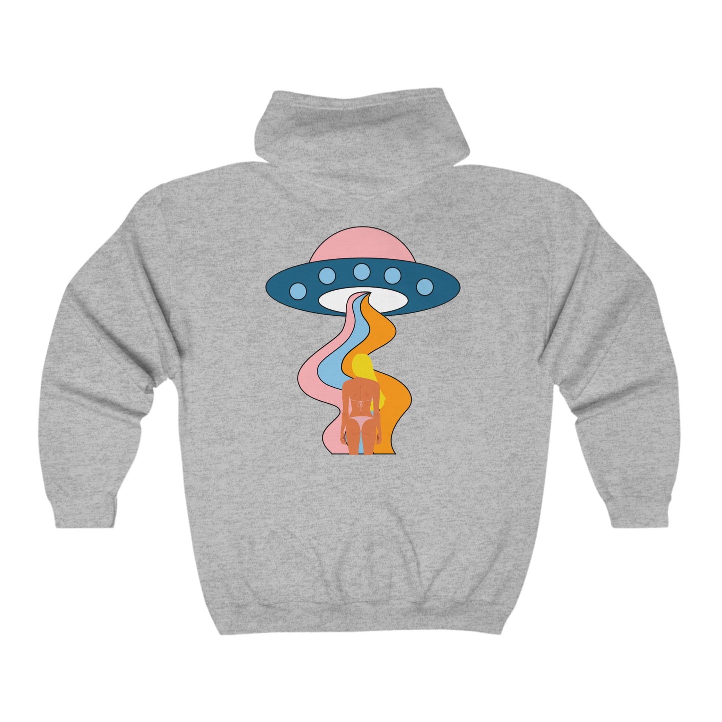 Bikini Abduction Unisex Heavy Blend™ Full Zip Hooded Sweatshirt