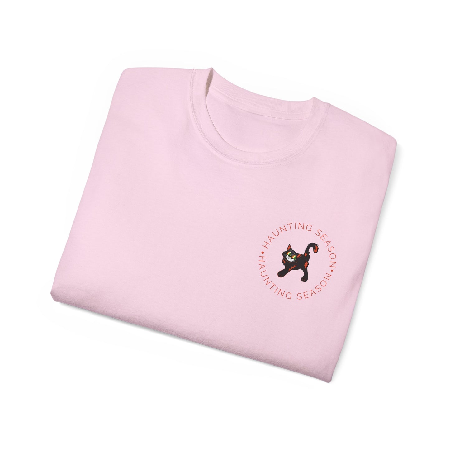 Camiseta unisex de algodón ultra fino Haunting Kitty 