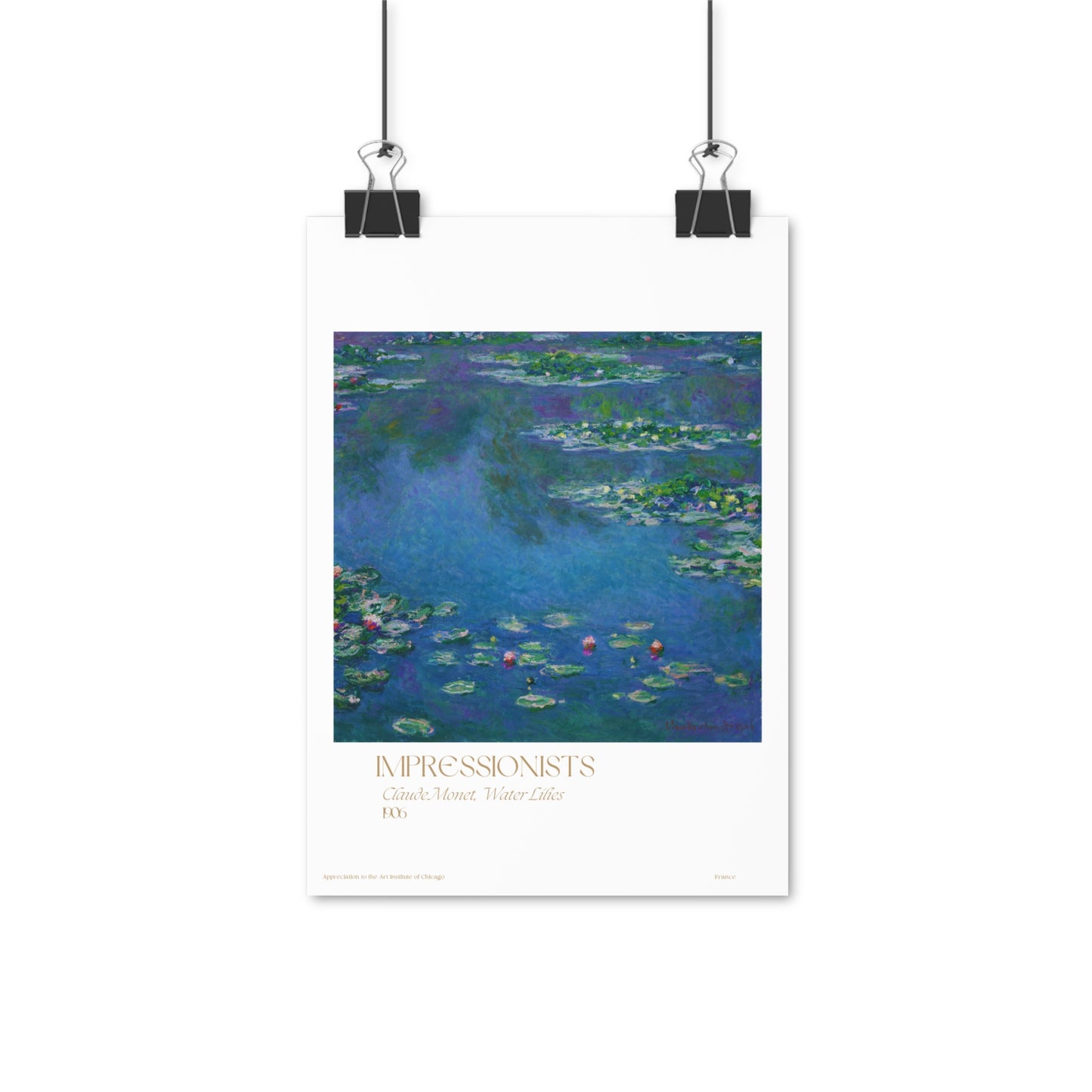 Claude Monet, Water Lilies 1906 Vertical Posters EU