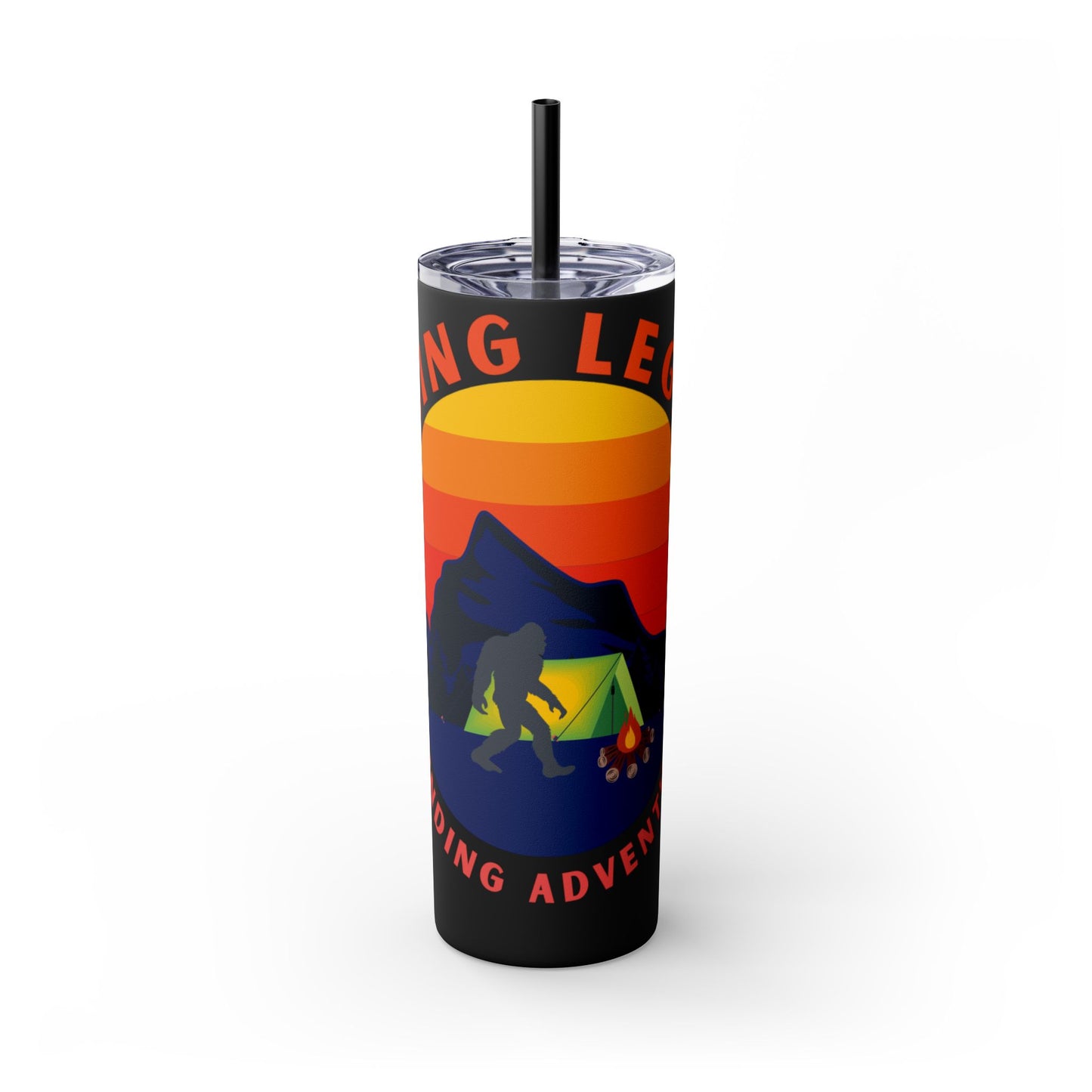 Bigfoot Adventure: Chasing Legends Skinny Tumbler with Straw, 20oz