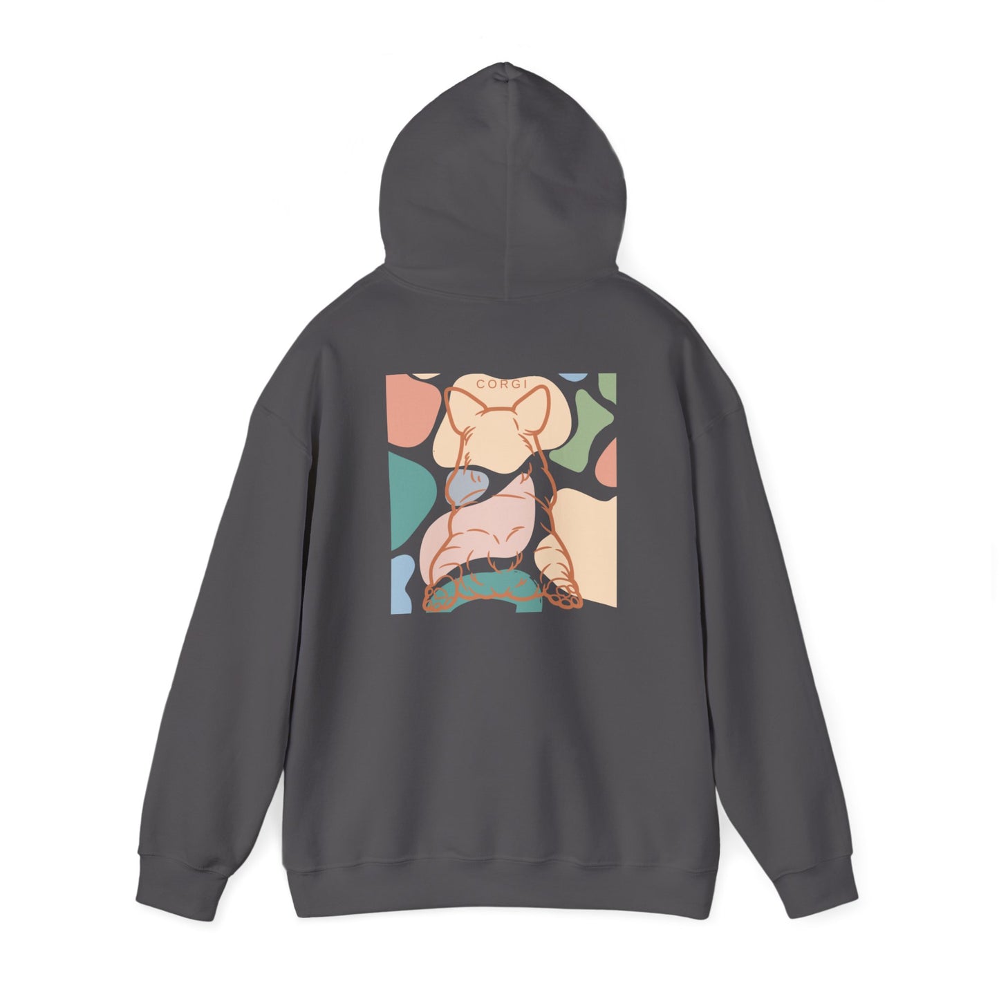 Sudadera unisex con capucha y mezcla pesada de dos caras de Corgi