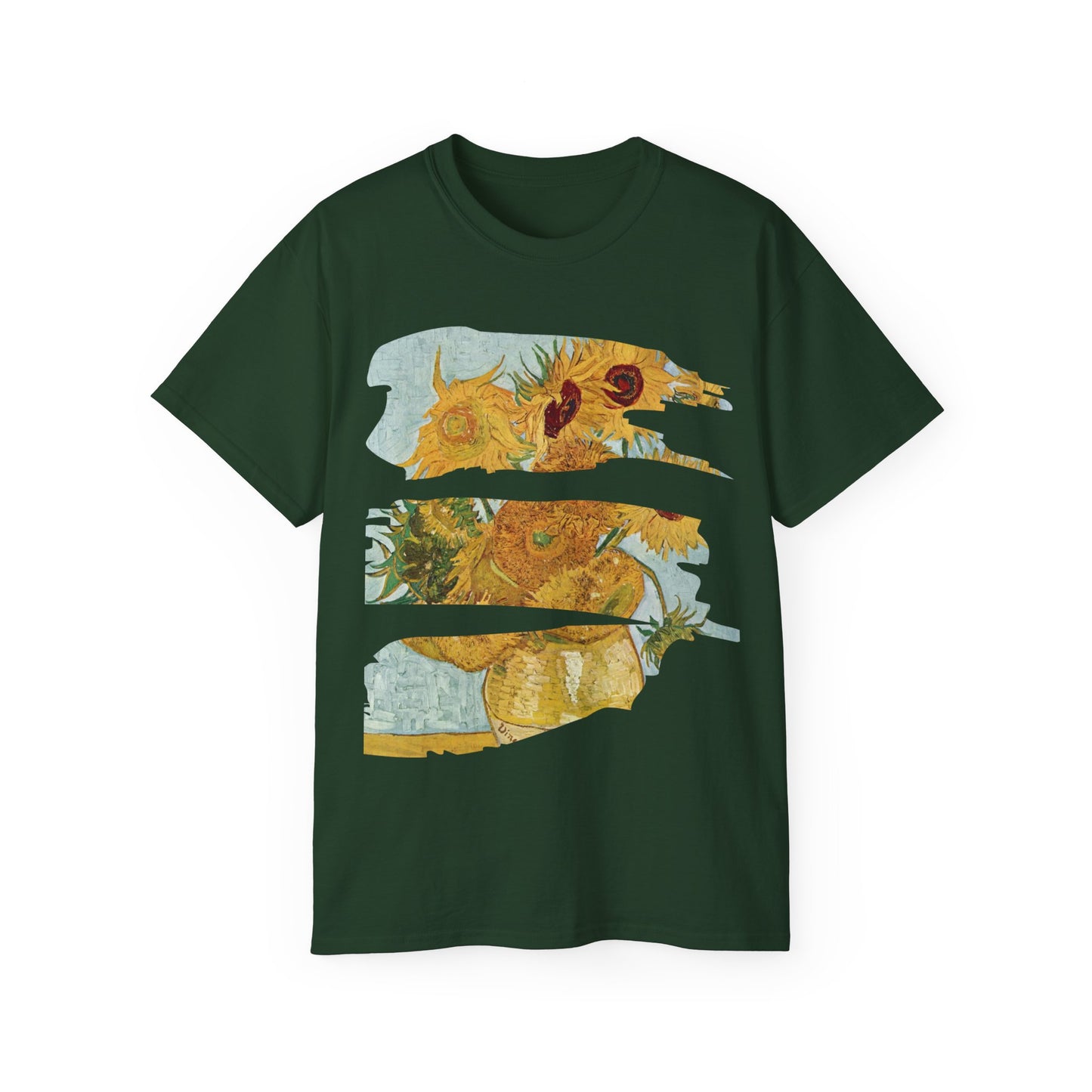 Brush Vincent Van Gogh, Sunflowers 1888-1889 Ultra Cotton Tee EU