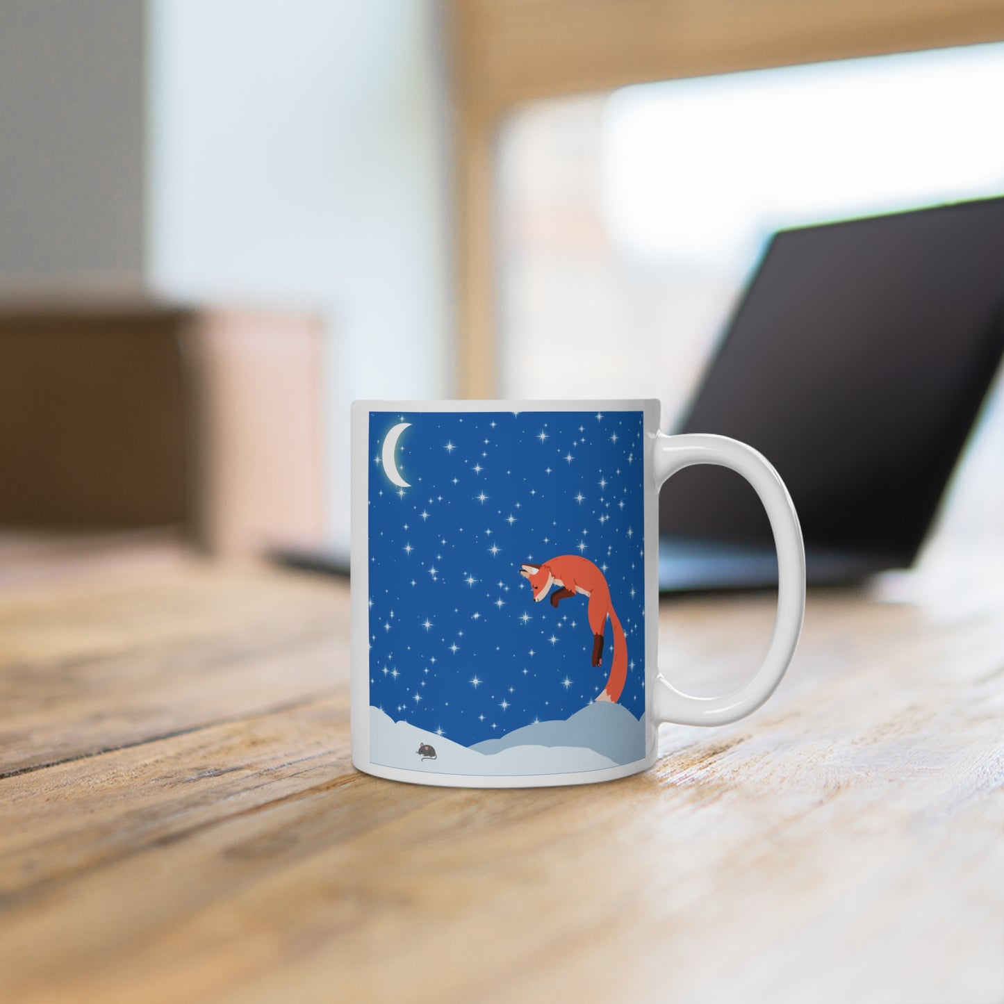 Copy of Snow Jumping Fox Mug 11oz