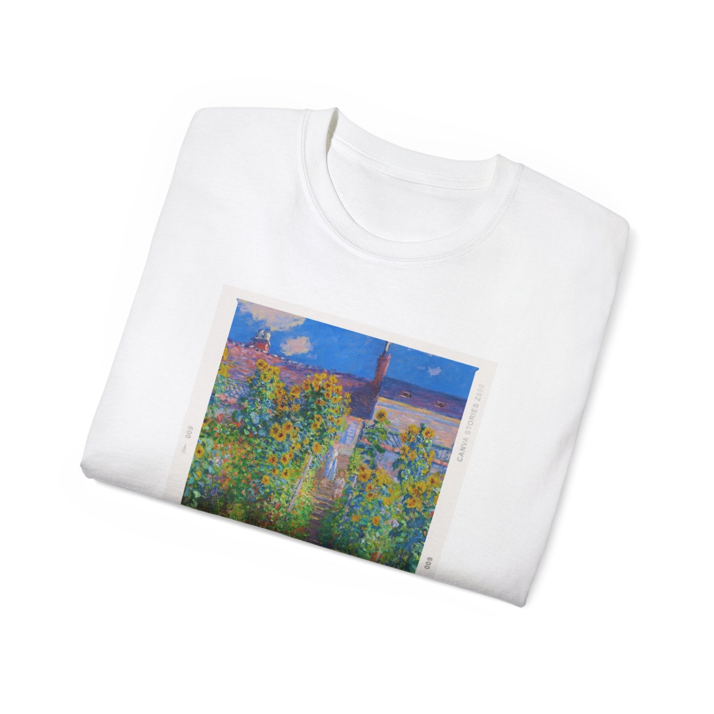 Fotografía de Claude Monet en el jardín de Vetheuil, 1880 Ultra Cotton Tee EU