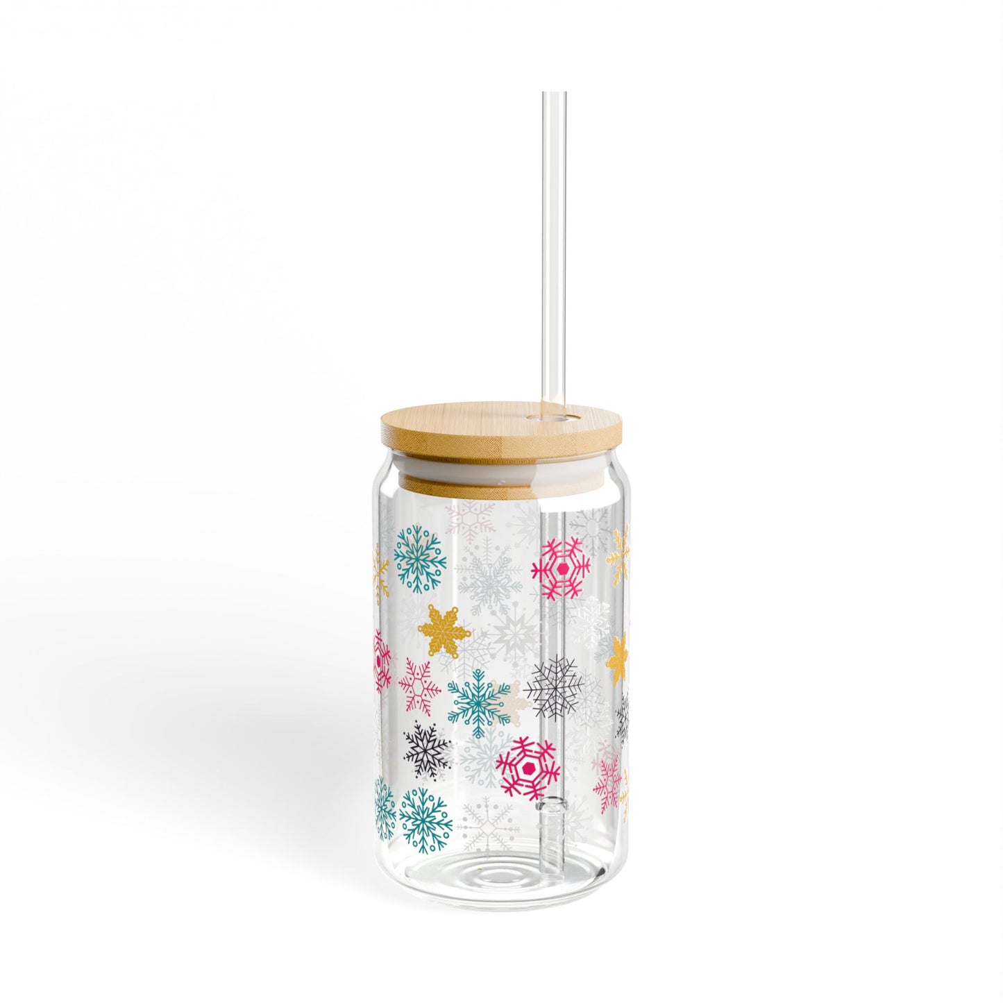 Vaso con sorbete de arcoíris Let it Snow, 16 oz