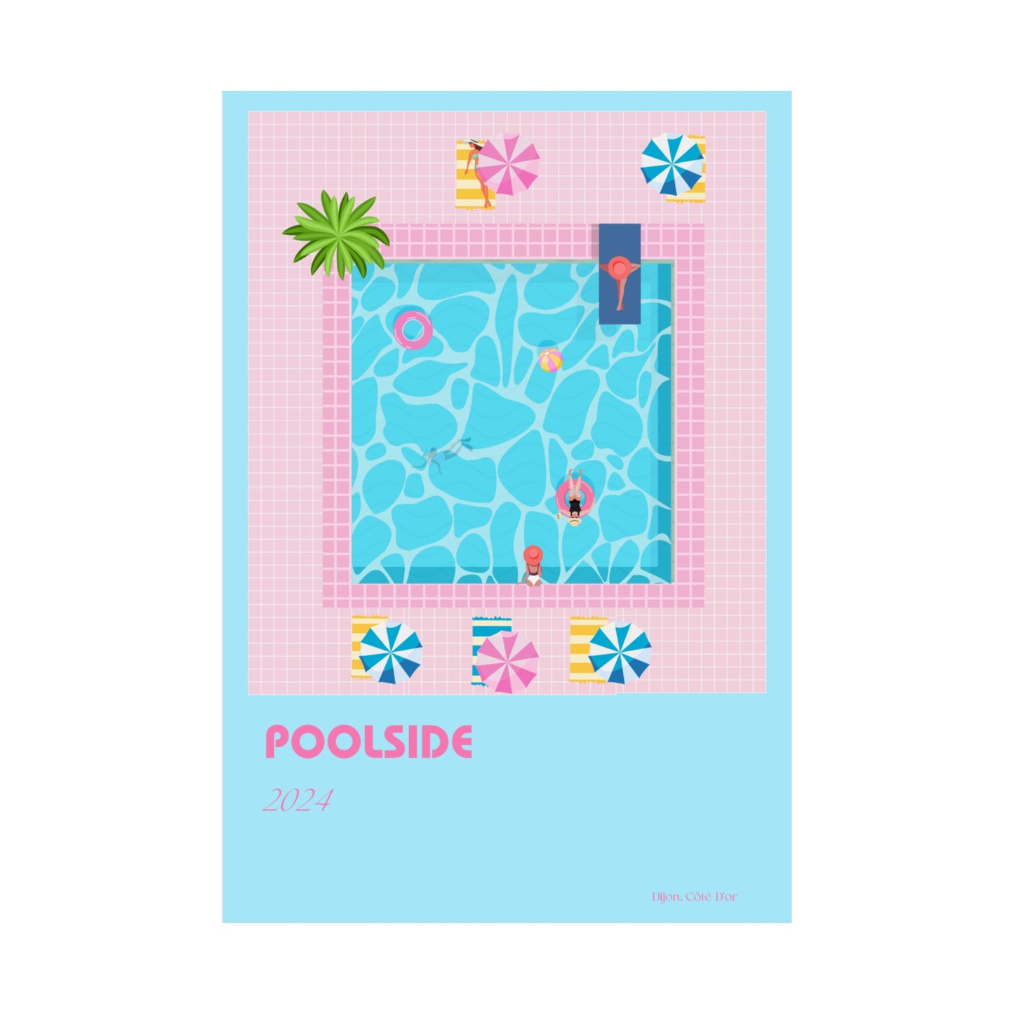 Poolside Vertical Posters