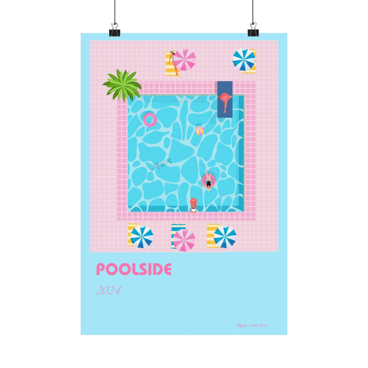 Poolside Vertical Posters