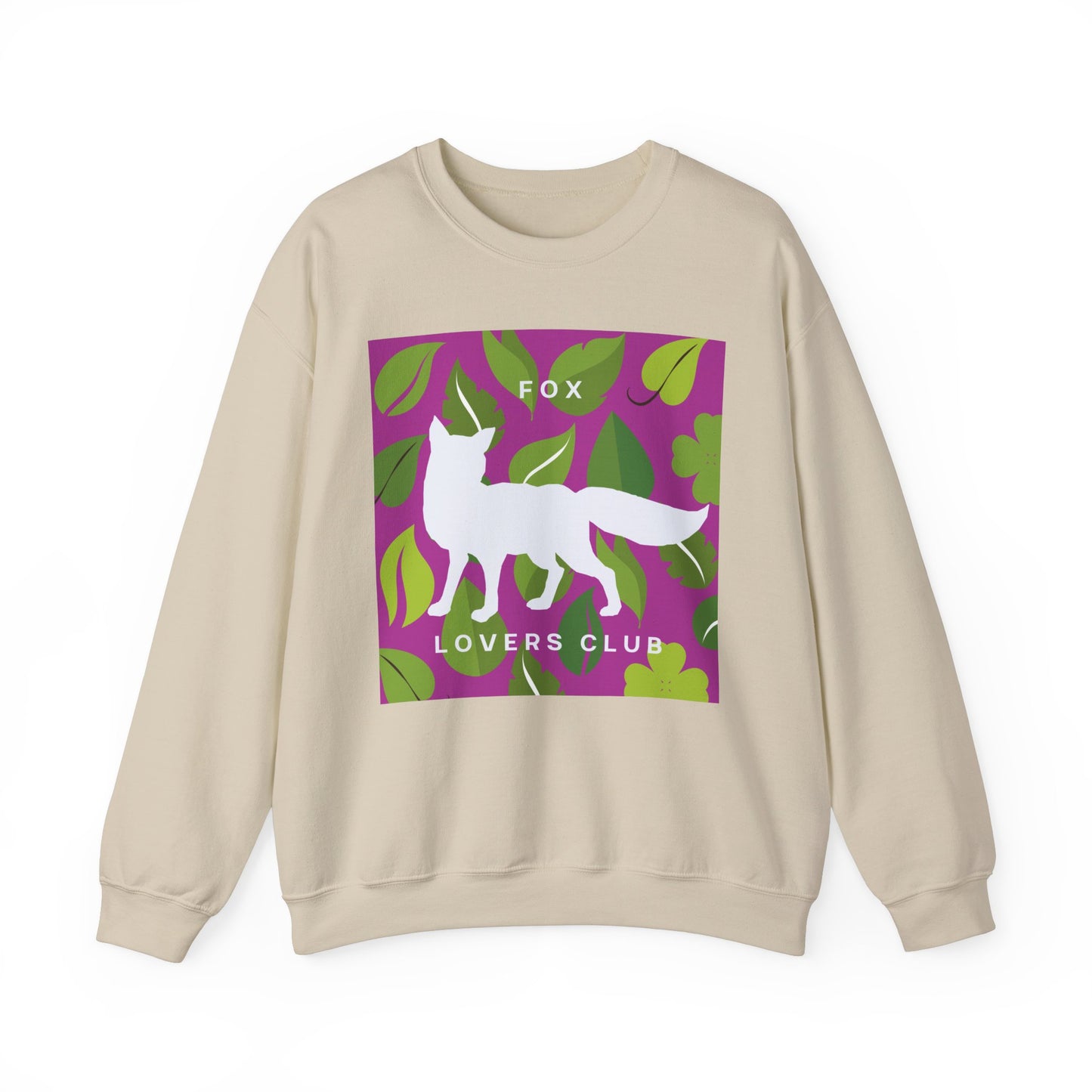 Sudadera unisex de cuello redondo y mezcla pesada Fox Lovers Club 