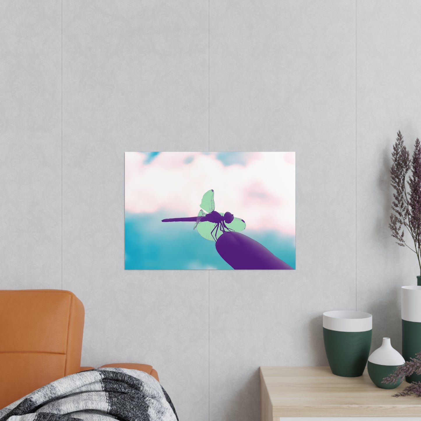 Dragonfly Dreamy Matte Photograph Horizontal Posters EU