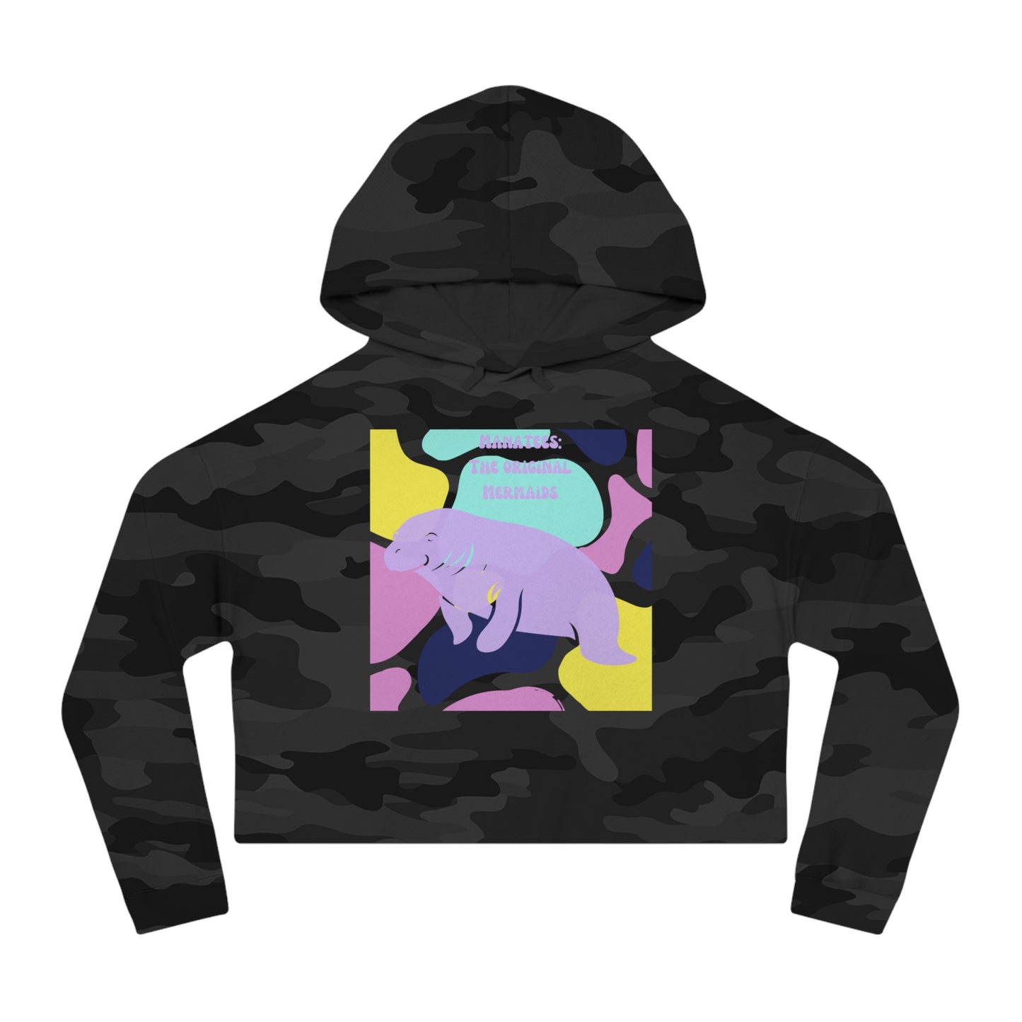 The Original Mermaid Manatee Crop Hoodie