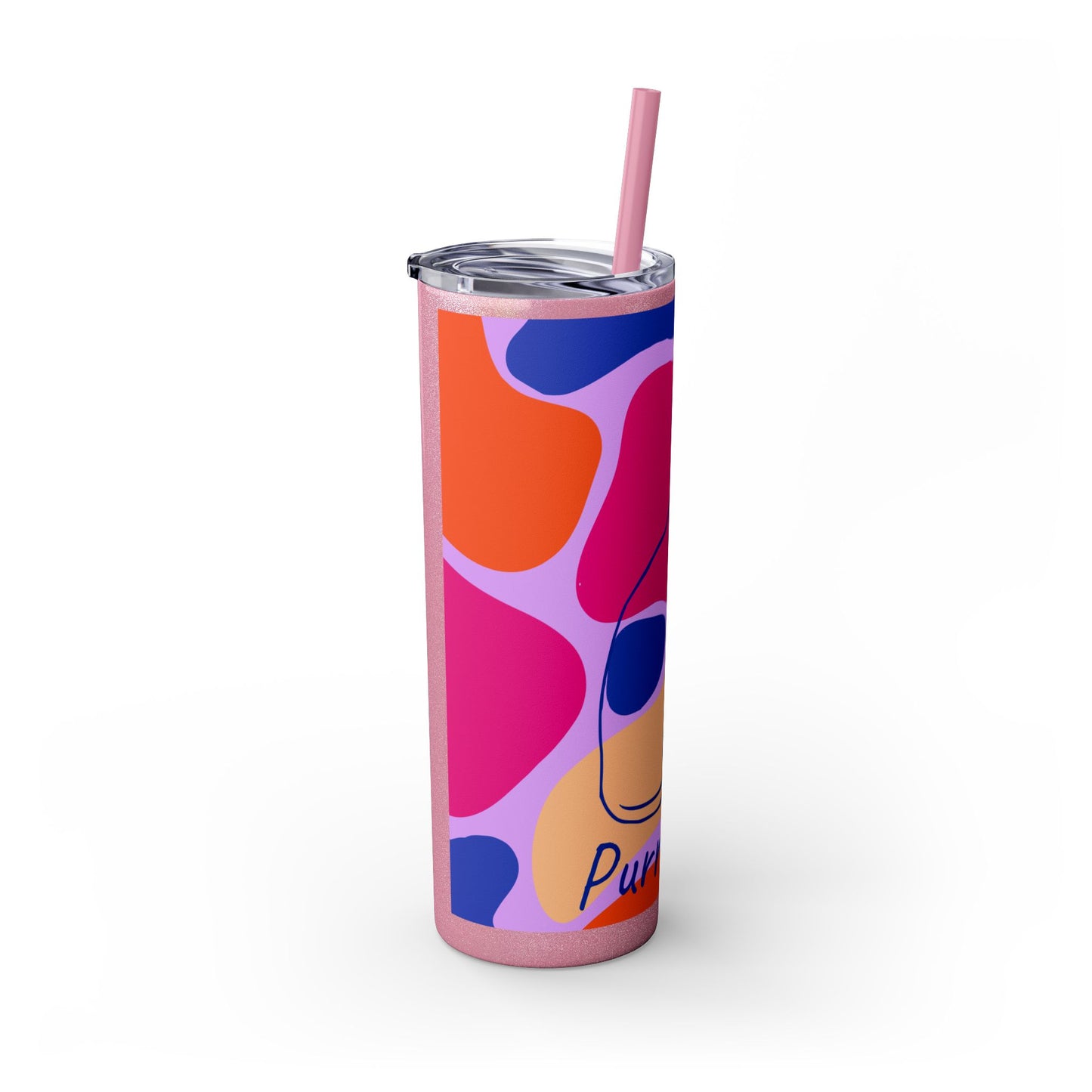 Purr-haps Cat Tumbler with Straw, 20oz