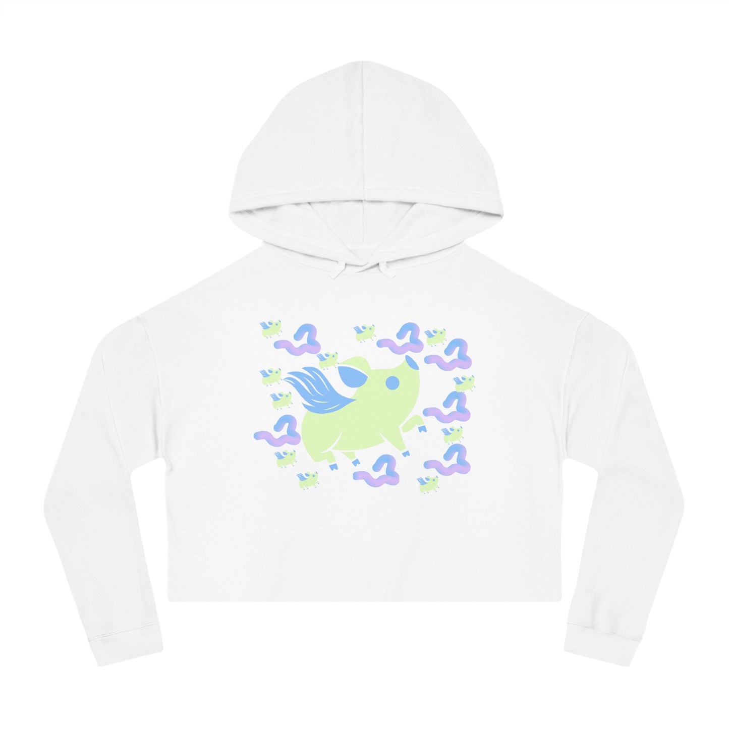 Flying Women’s Cropped Hooded Sweatshirt