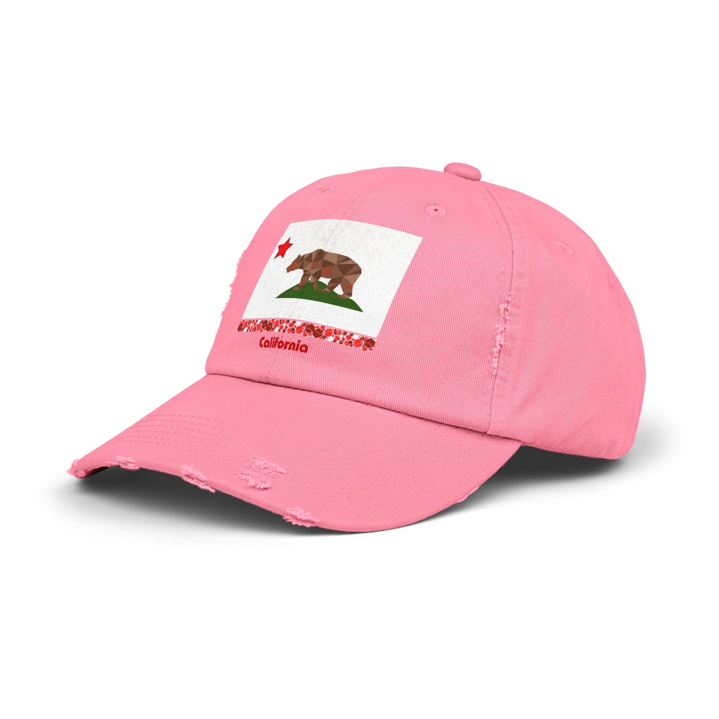 Modern California Unisex Distressed Cap