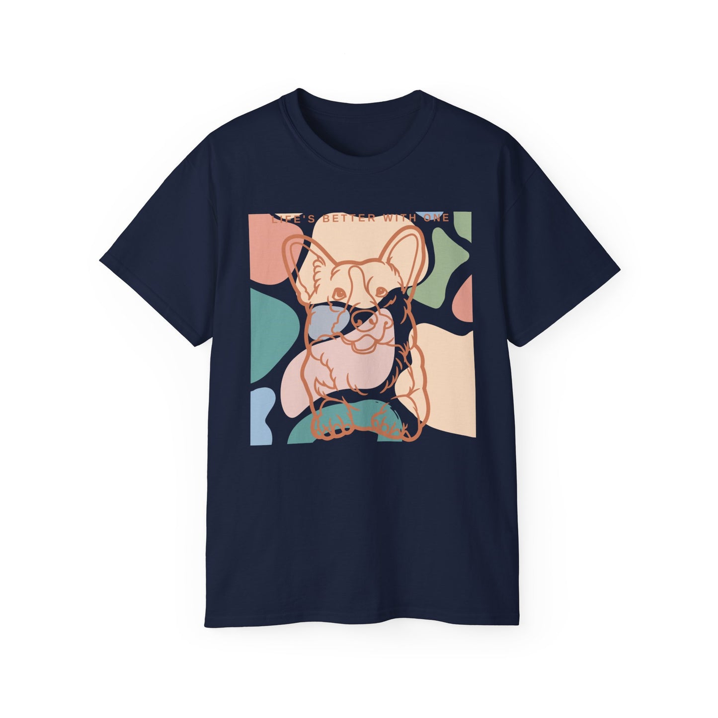 Cute Corgi Unisex Ultra Cotton Tee Two Sided