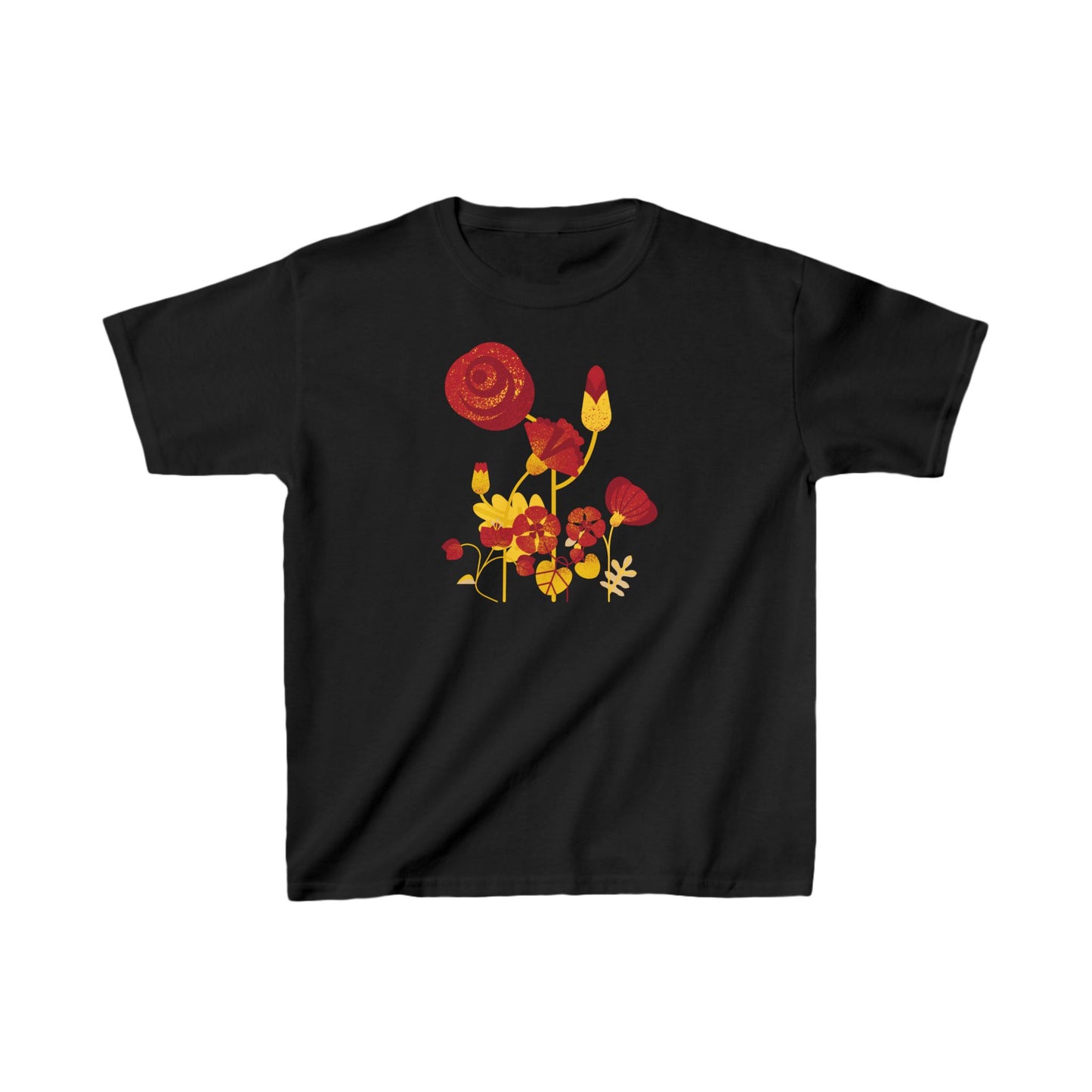 Retro Flowers Kids Heavy Cotton™ Tee