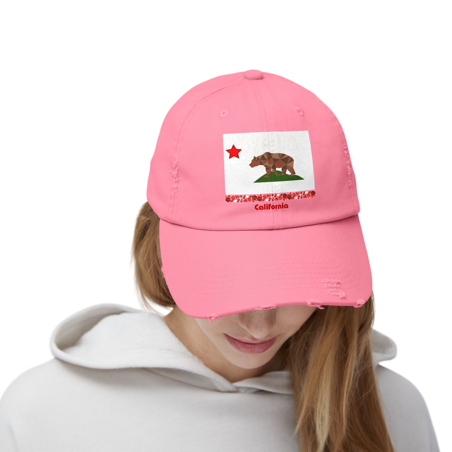 Modern California Unisex Distressed Cap