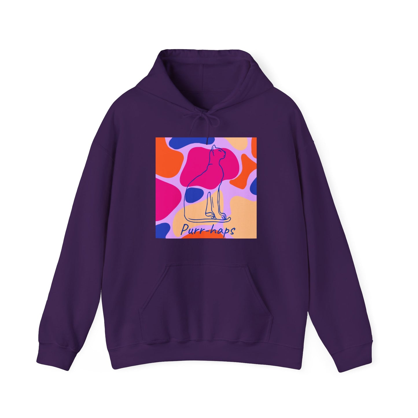 Purr-haps Cat Unisex Heavy Blend™ Hooded Sweatshirt EU