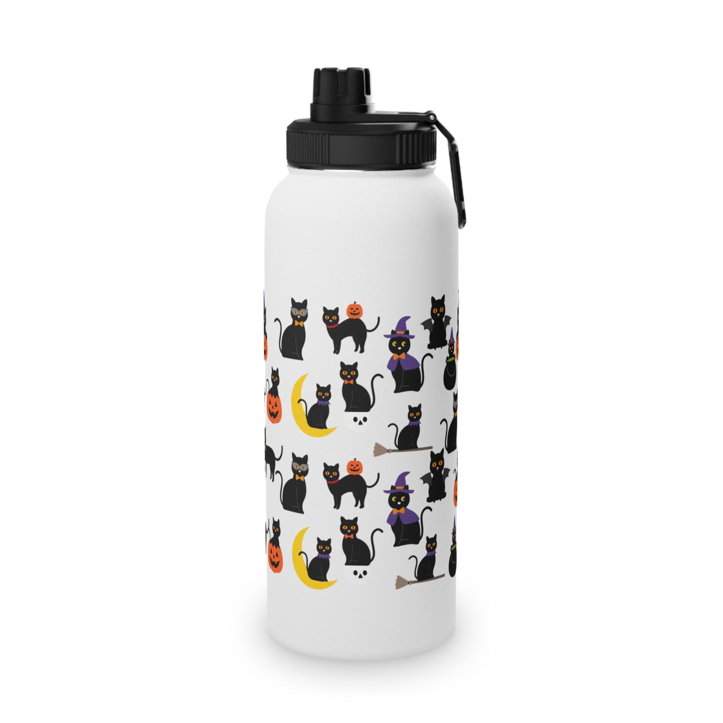 Halloween Cats Stainless Steel Water Bottle, Standard Lid EU