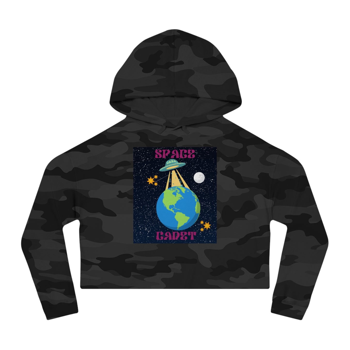 Space Cadet Women’s Cropped Hooded Sweatshirt