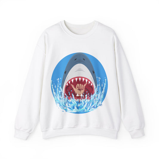 Surfin' Shark Unisex Heavy Blend™ Crewneck Sweatshirt EU