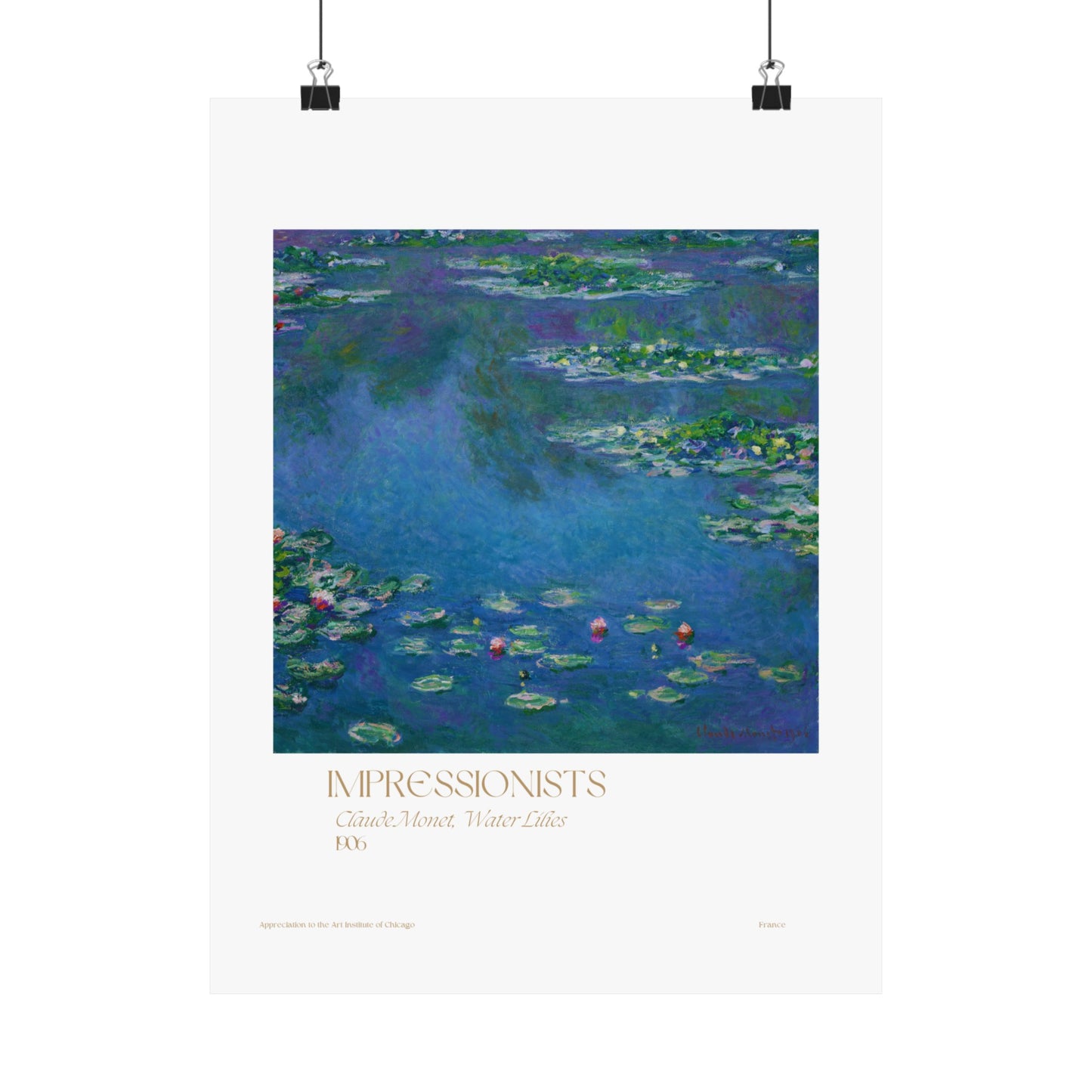 Claude Monet, Water Lilies 1906 Vertical Posters