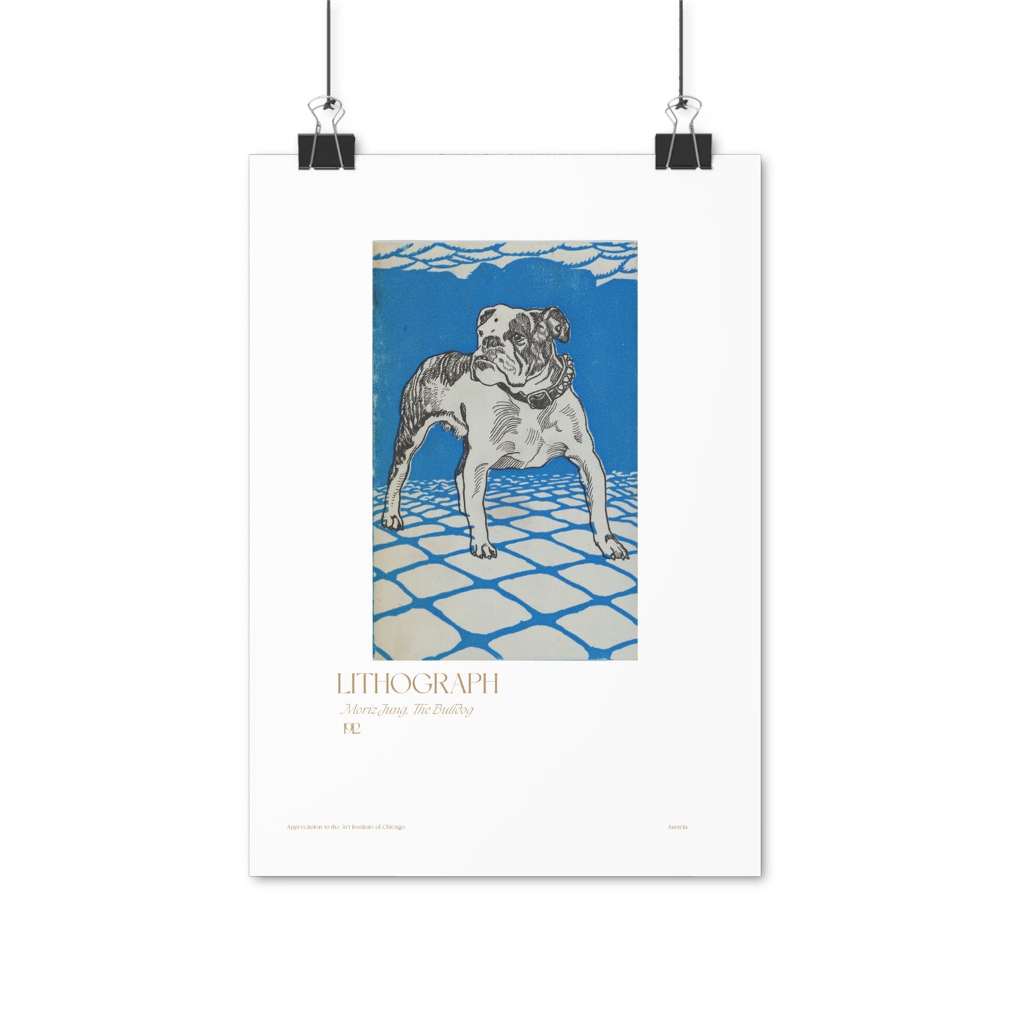 Moriz Jung, The Bulldog 1912 Vertical Poster EU