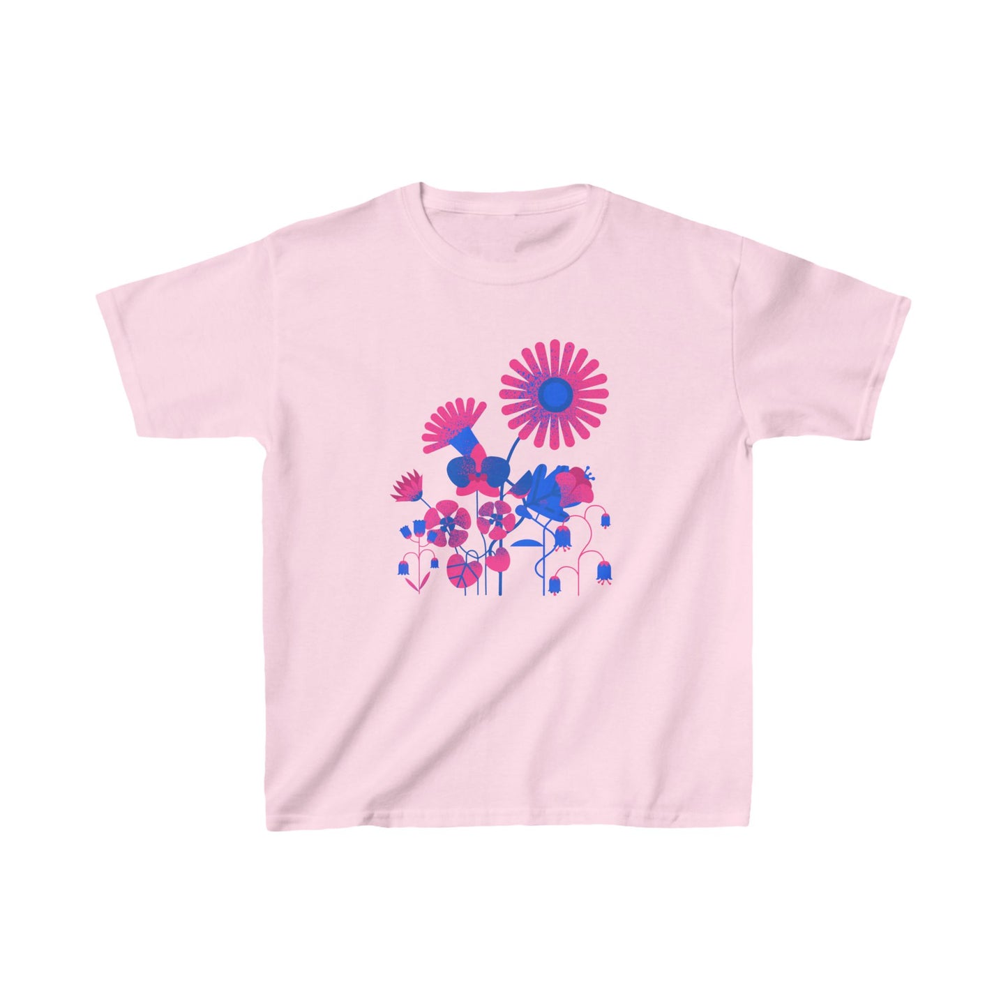 Flowers in Blue Kids Heavy Cotton™ Tee EU