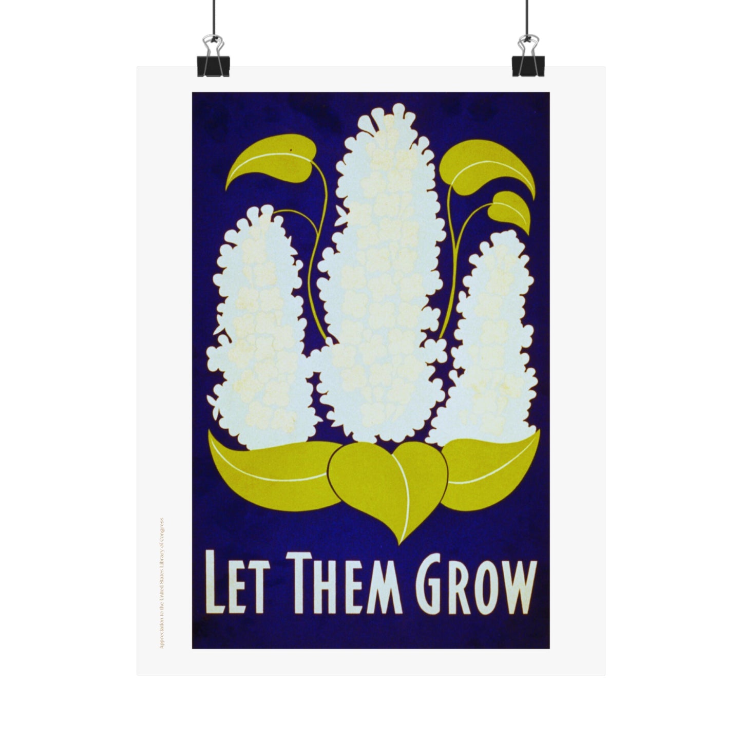 Let Them Grow Garden Illustration Vertical Poster