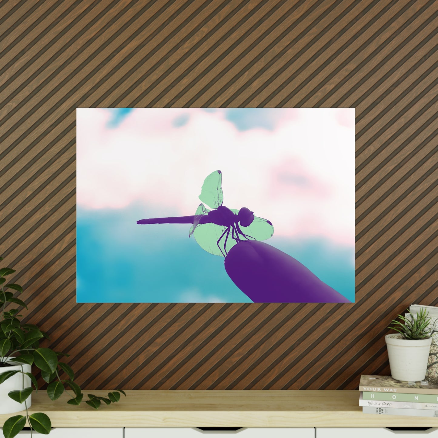 Dragonfly Dreamy Matte Photograph Horizontal Posters EU