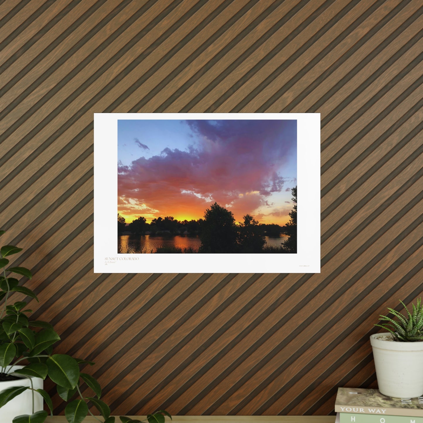 Sunset Colorado Matte Photograph Horizontal Posters EU