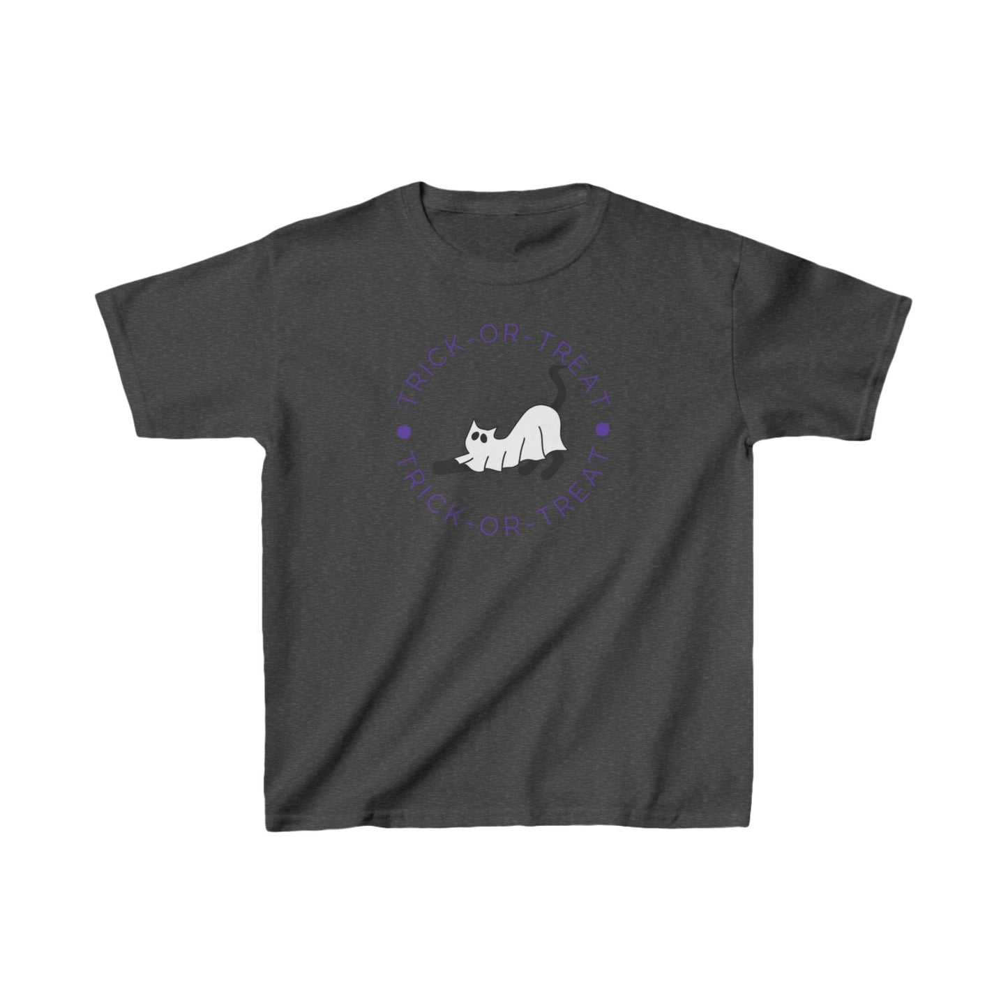 Halloween Ghost Kitty Kids Heavy Cotton™ Tee