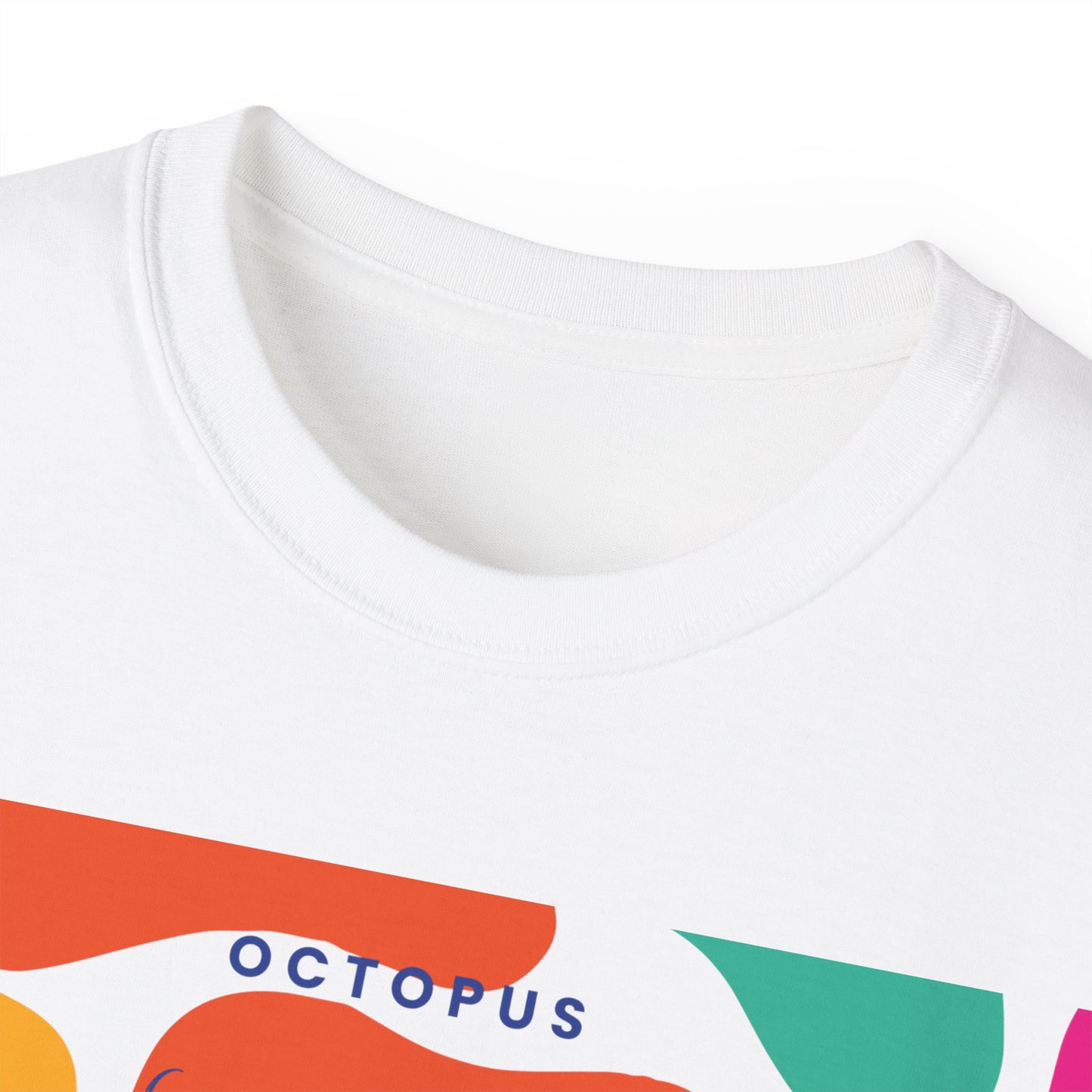 Camiseta unisex de algodón ultra suave con diseño de pulpo Squishy Sea Genius de la UE 