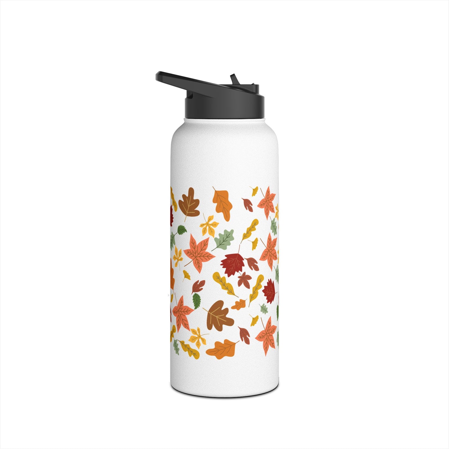 Autumn Leaves Stainless Steel Water Bottle, Standard Lid