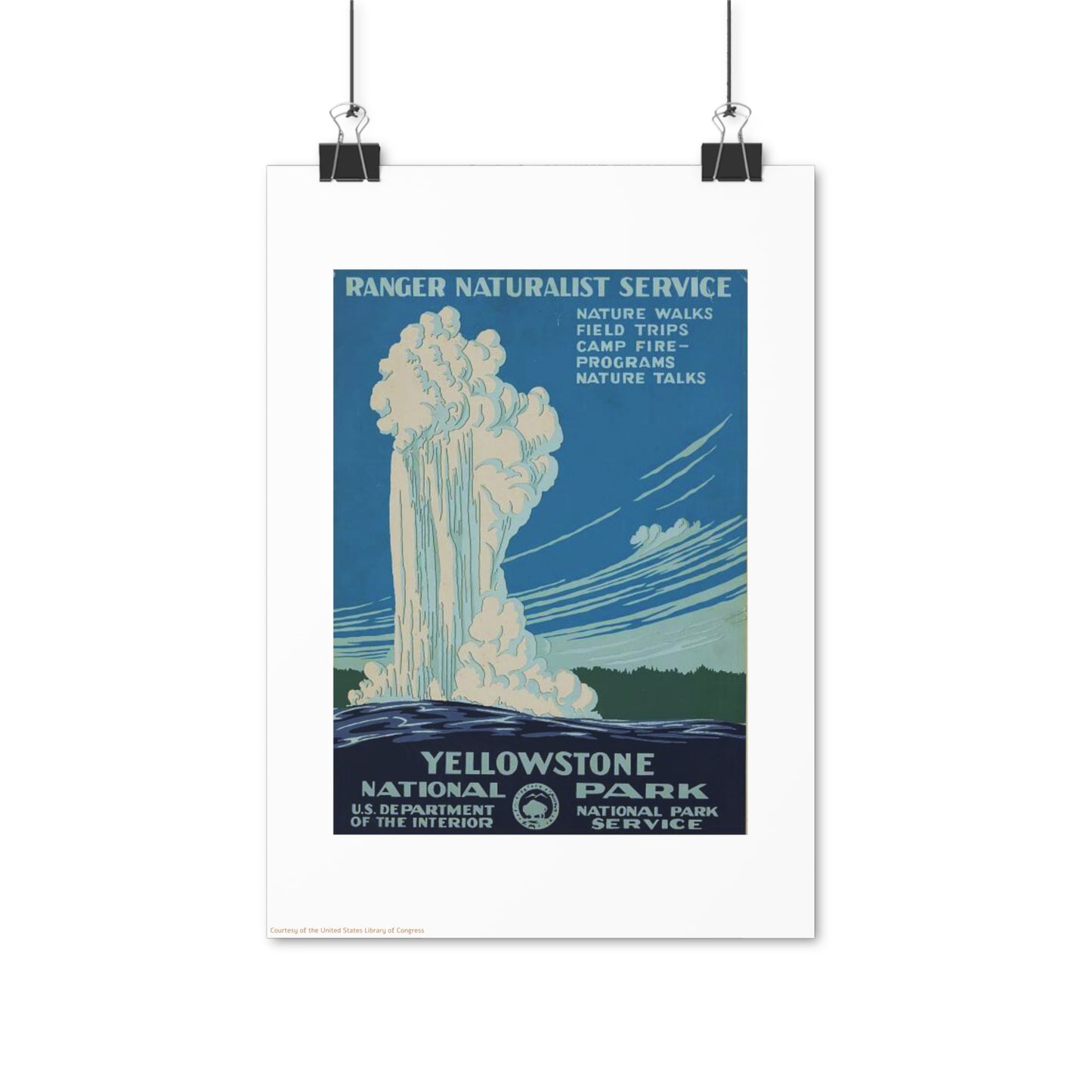 Yellow Stone National Park Vertical Poster EU