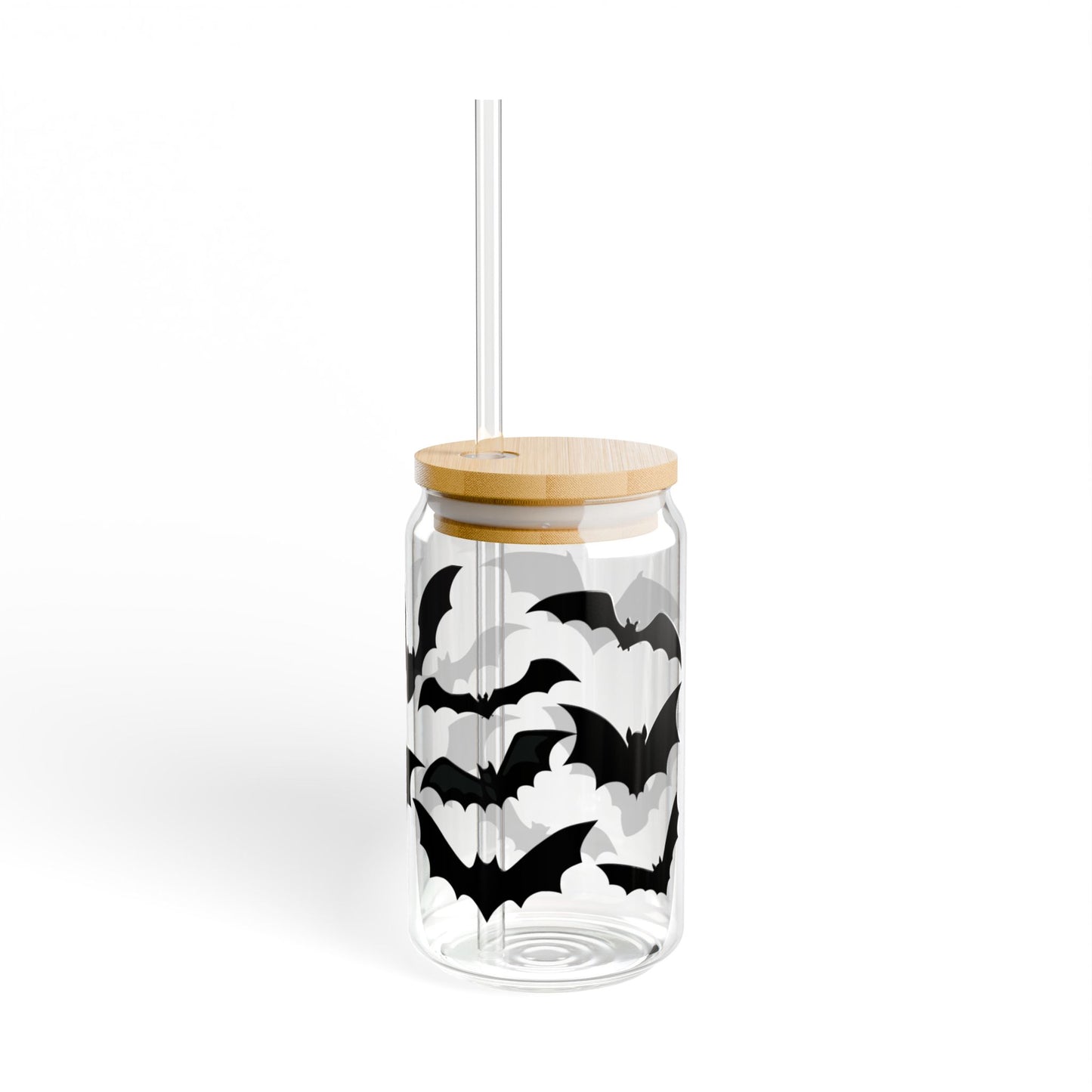 I Love Bats Sipper Glass, 16oz