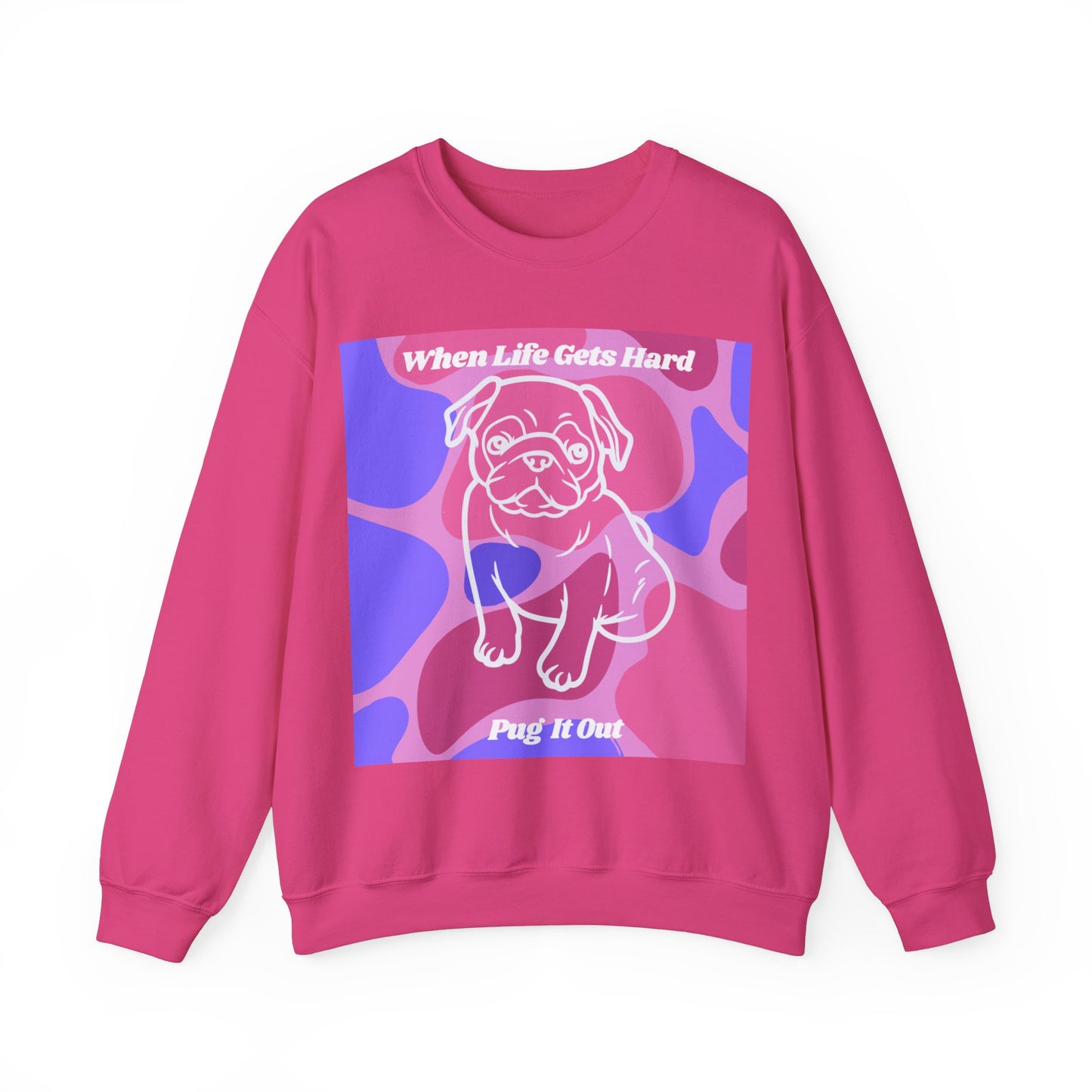 Charming Pug Unisex Heavy Blend™ Crewneck Sweatshirt EU