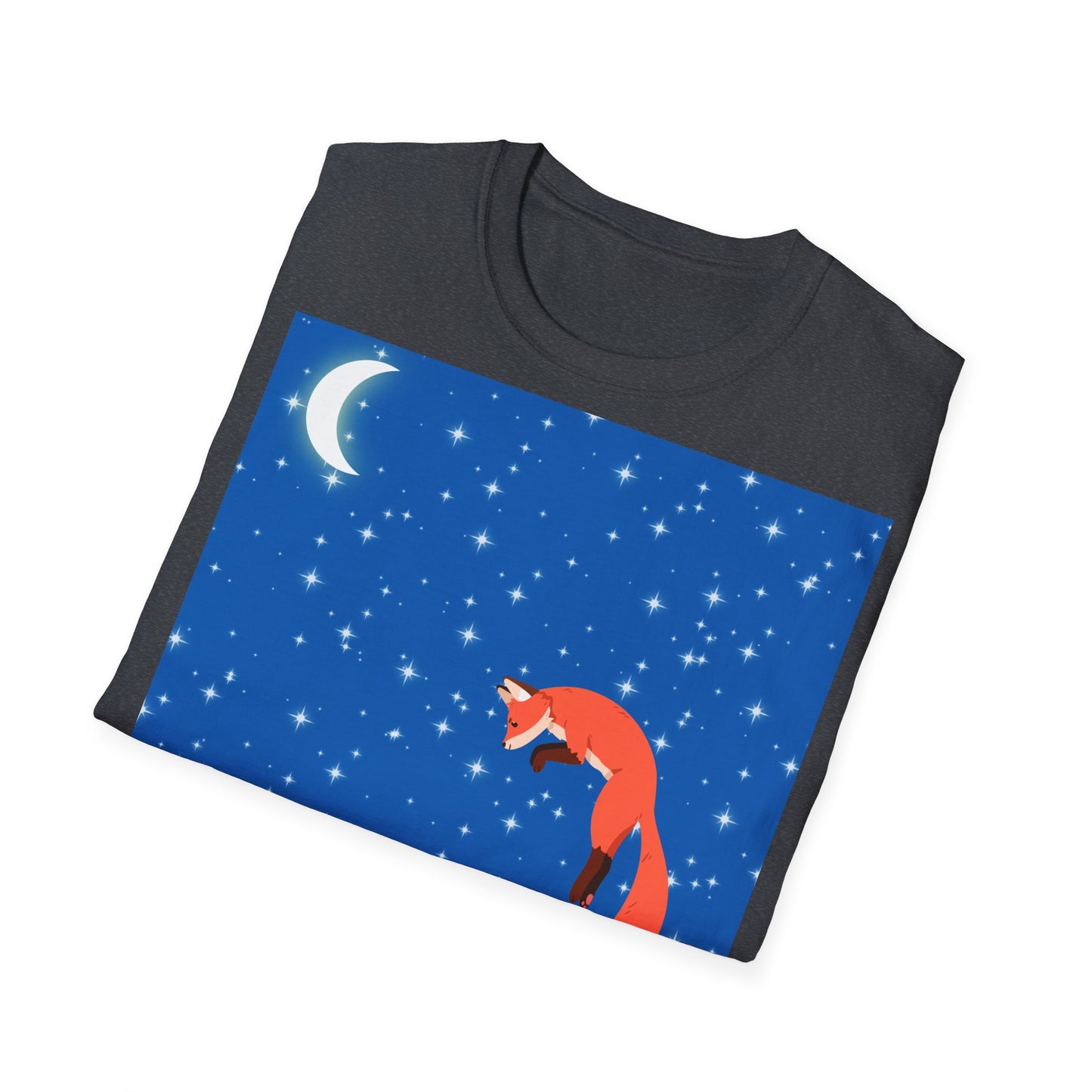 Camiseta unisex de estilo suave Snow Jumping Fox 