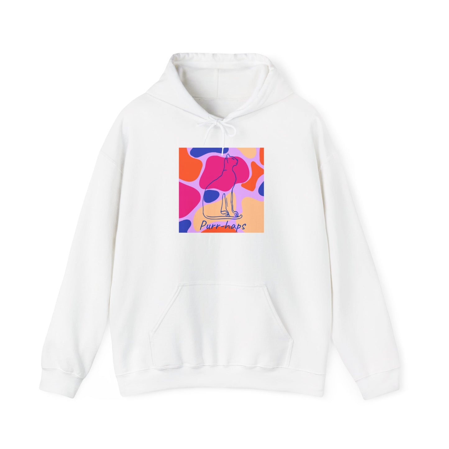 Sudadera unisex con capucha y mezcla pesada Purr-haps Cat 