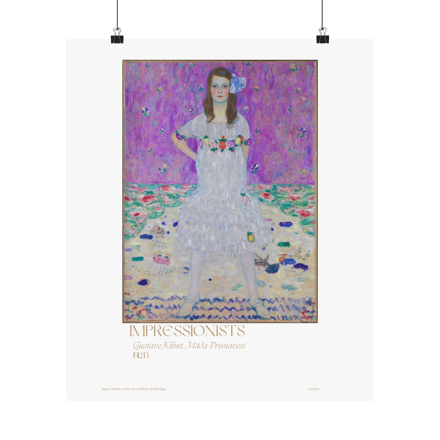 Gustave Klimt, Mäda Primavesi 1923/13 Vertical Poster