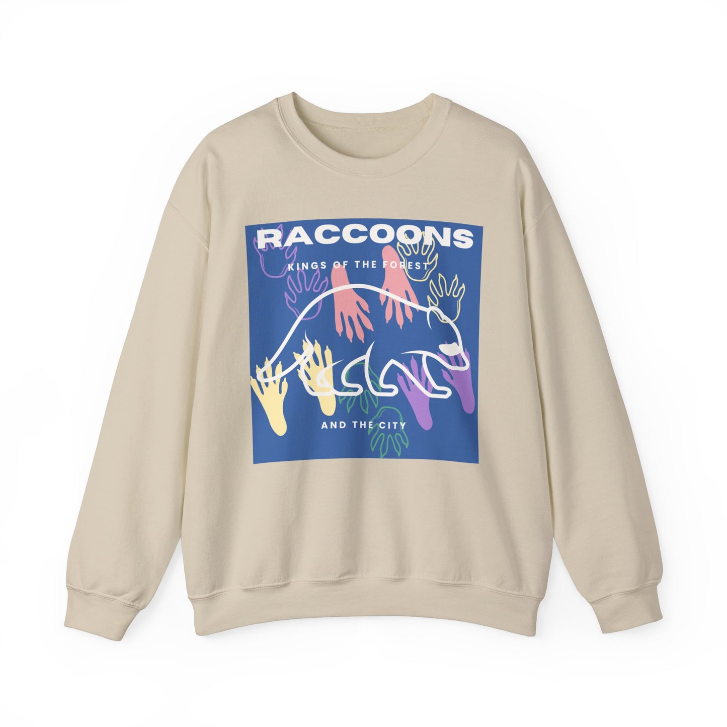 Kings of City Forest Raccoons Unisex Heavy Blend™ Crewneck Sweatshirt