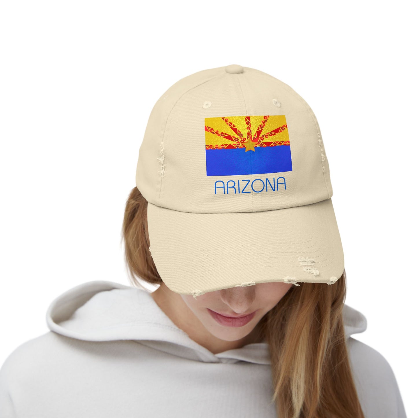 Modern Arizona Unisex Distressed Cap