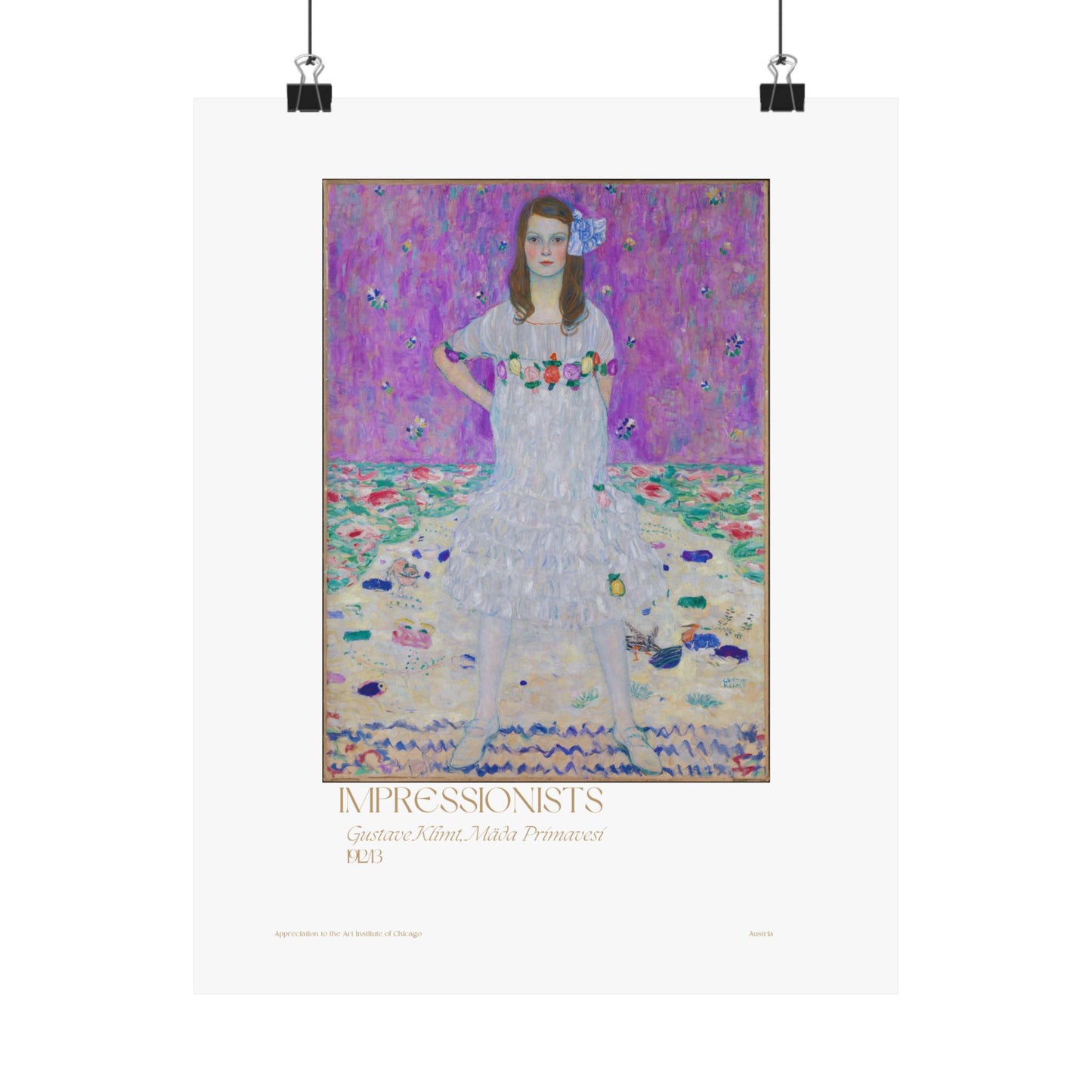 Gustave Klimt, Mäda Primavesi 1923/13 Vertical Poster