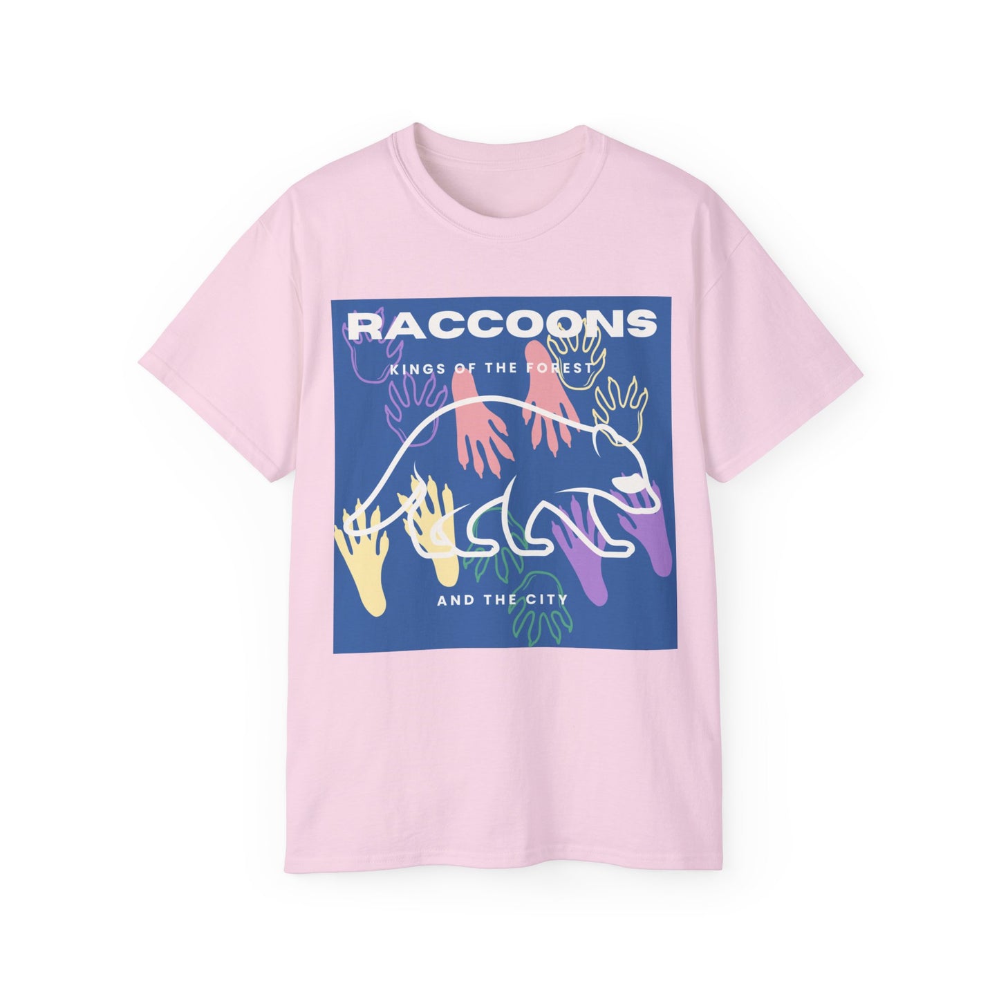 Camiseta unisex de algodón ultra fino Kings of City Forest Raccoons 