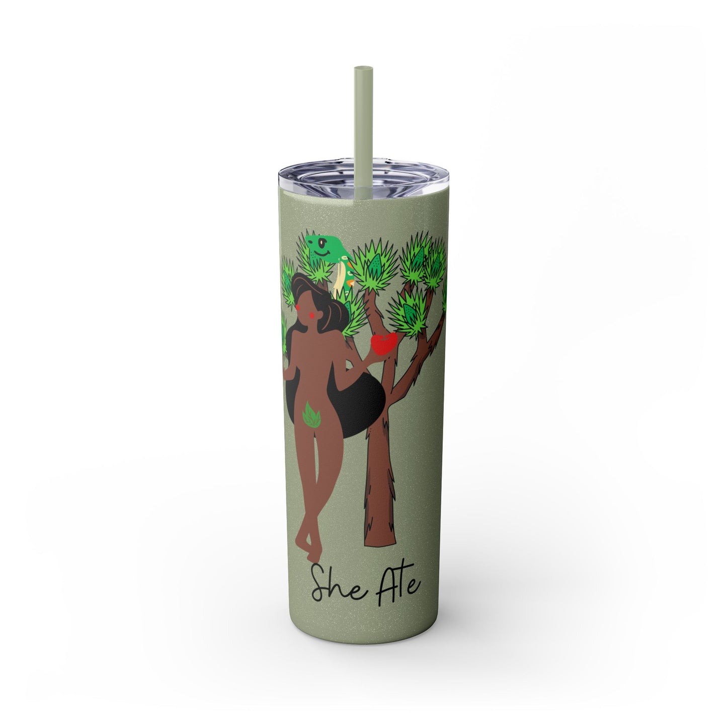 Eve She Ate Tumbler with Straw, 20oz