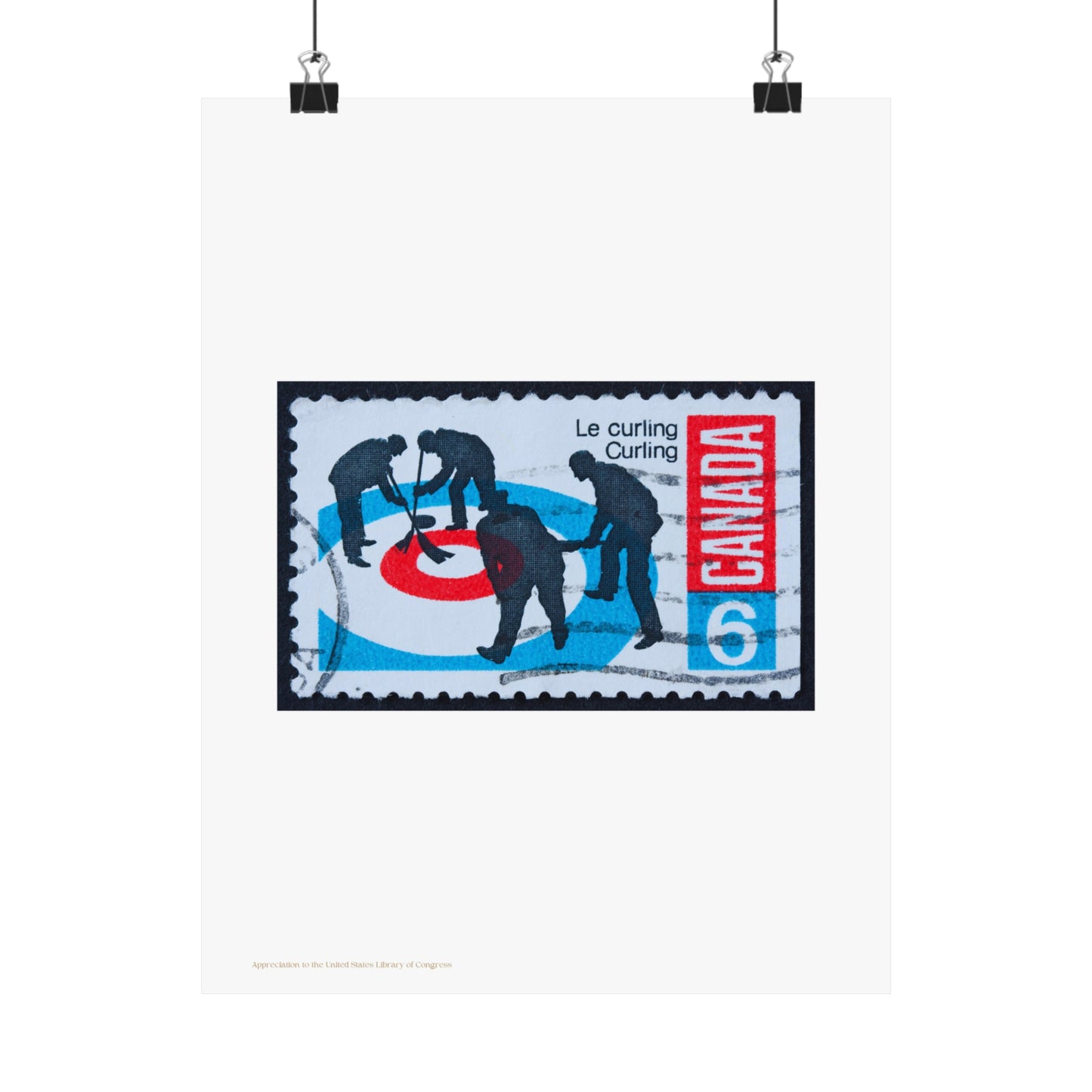 Canada Stamp Illustration Vertical Poster