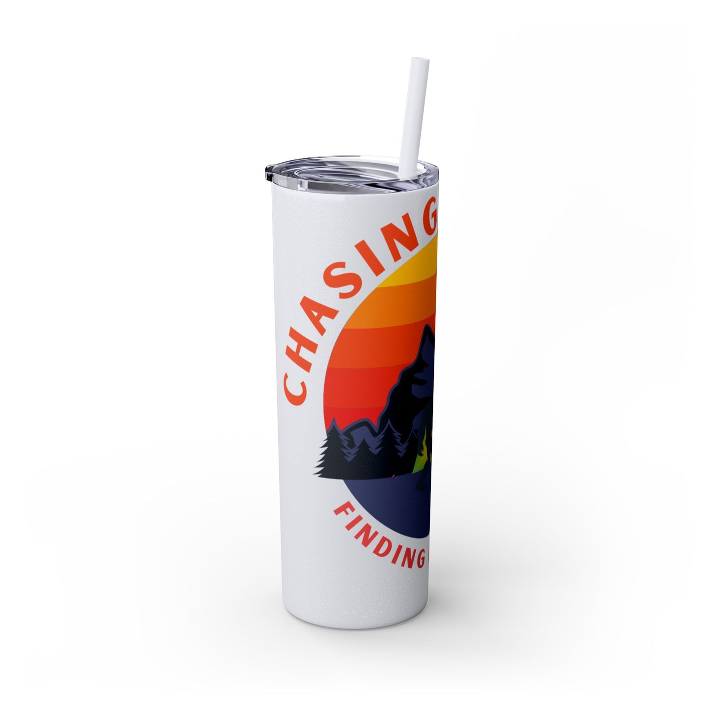 Bigfoot Adventure: Chasing Legends Skinny Tumbler with Straw, 20oz