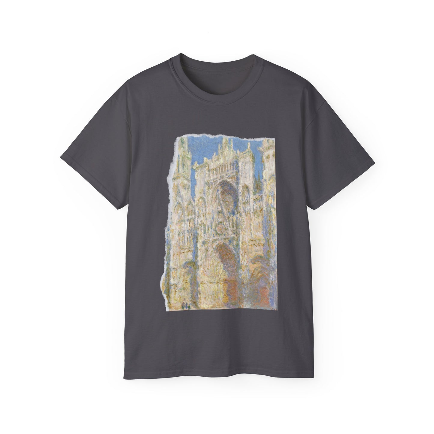 Camiseta de algodón ultradelgada de Claude Monet, catedral de Rouen, el portal al sol, 1894