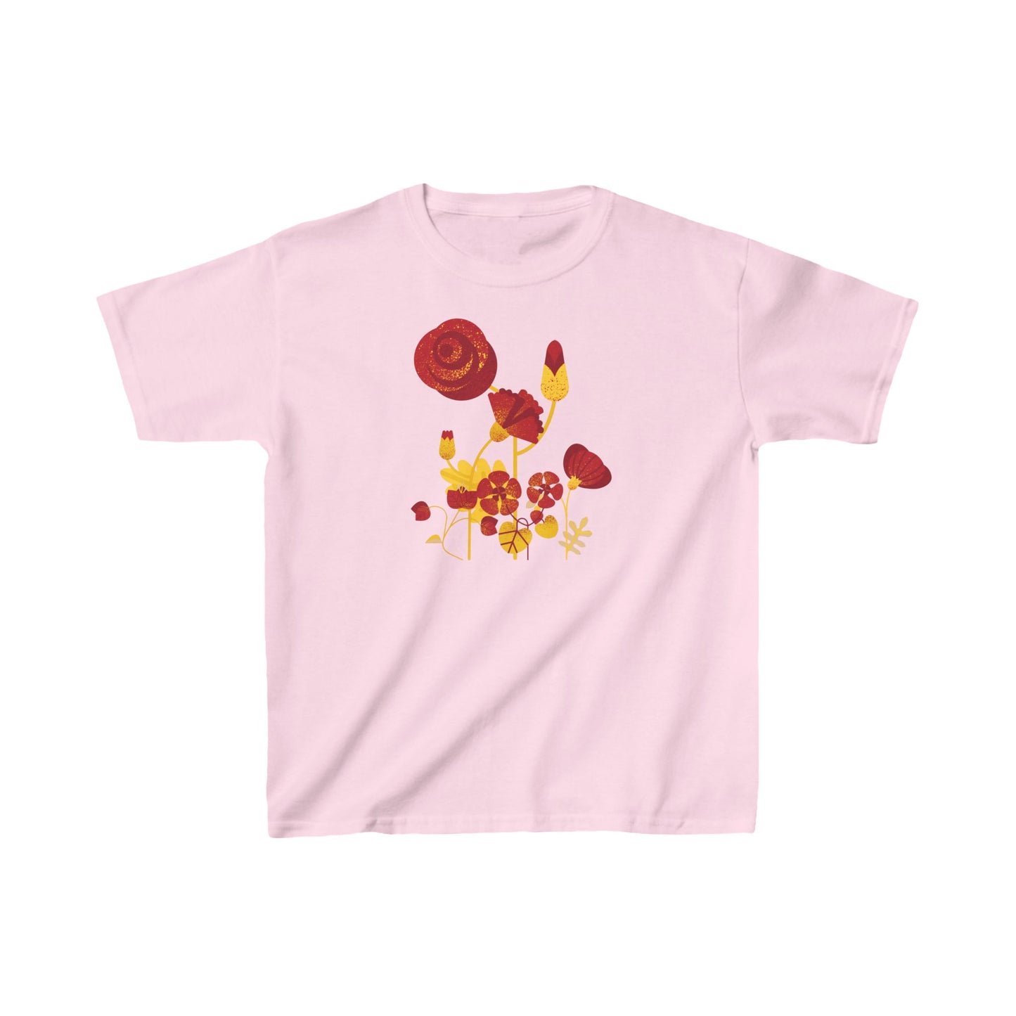 Retro Flowers Kids Heavy Cotton™ Tee